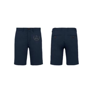 Bermuda chino premium (homme) - Les écuries de l'ADS - Navy - NS738