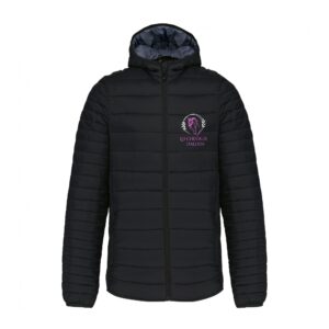 DOUDOUNE AVEC MANCHES ET CAPUCHE (homme) - Les chevaux d'aeden - Noir - K6110