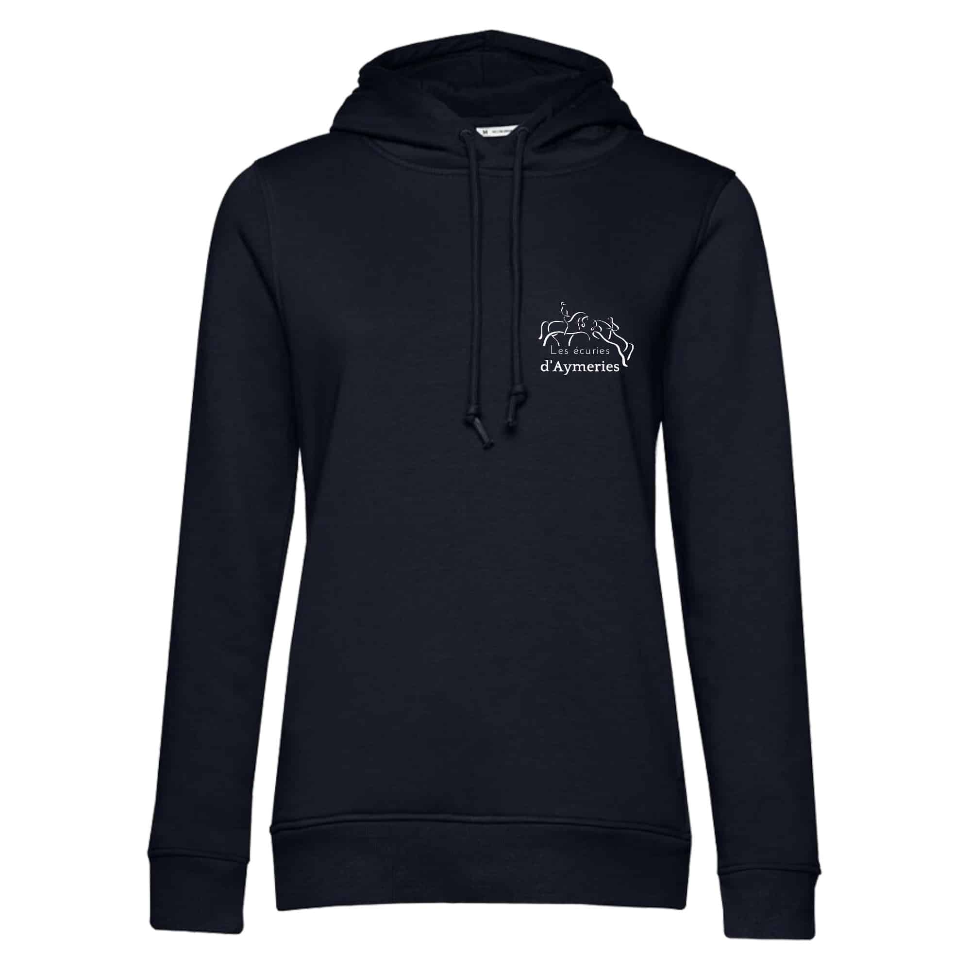 SWEAT A CAPUCHE (femme) – Les écuries d’Aymeries - Navy - BCW34B