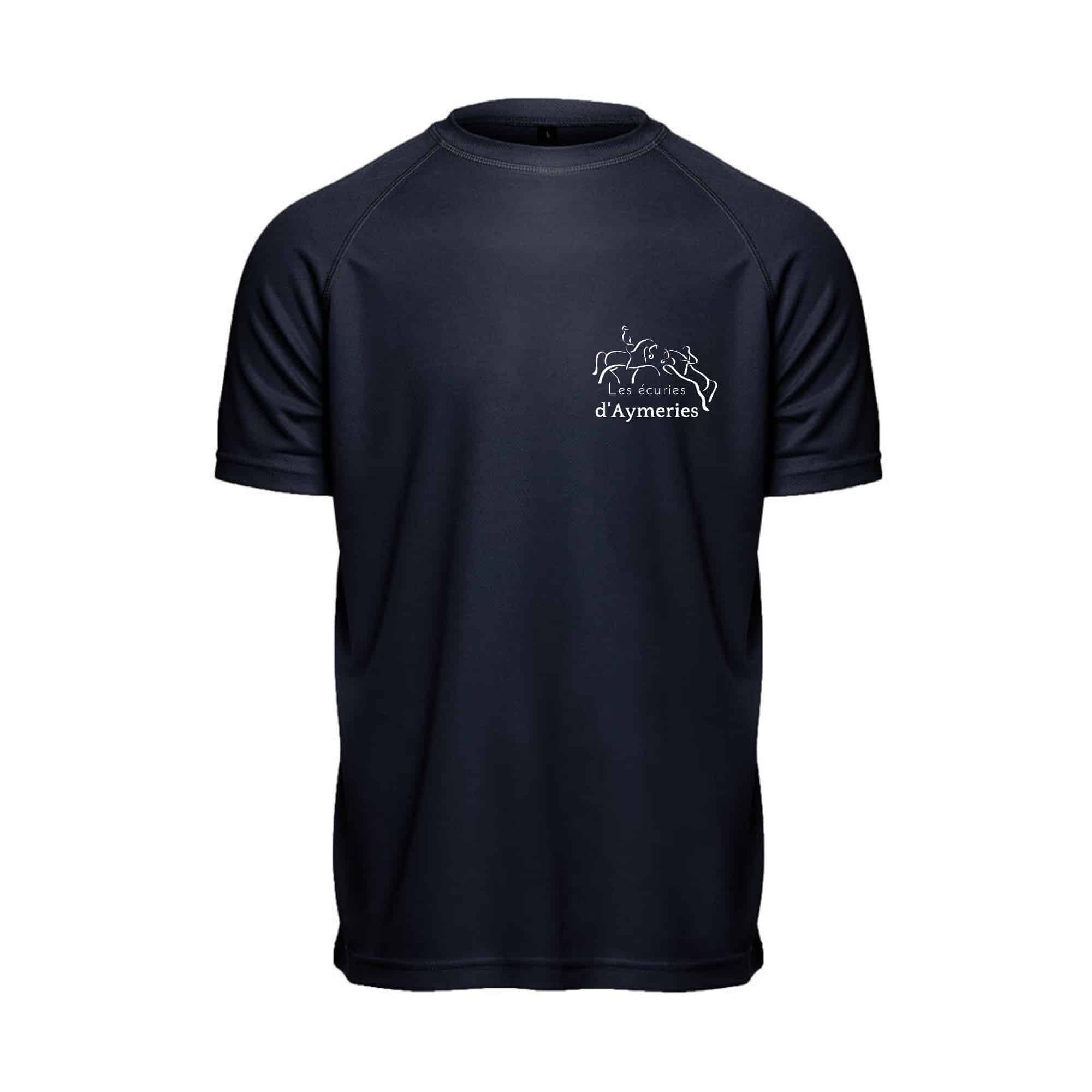 T-Shirt respirant (homme) - Les écuries d’Aymeries - Navy - PK140