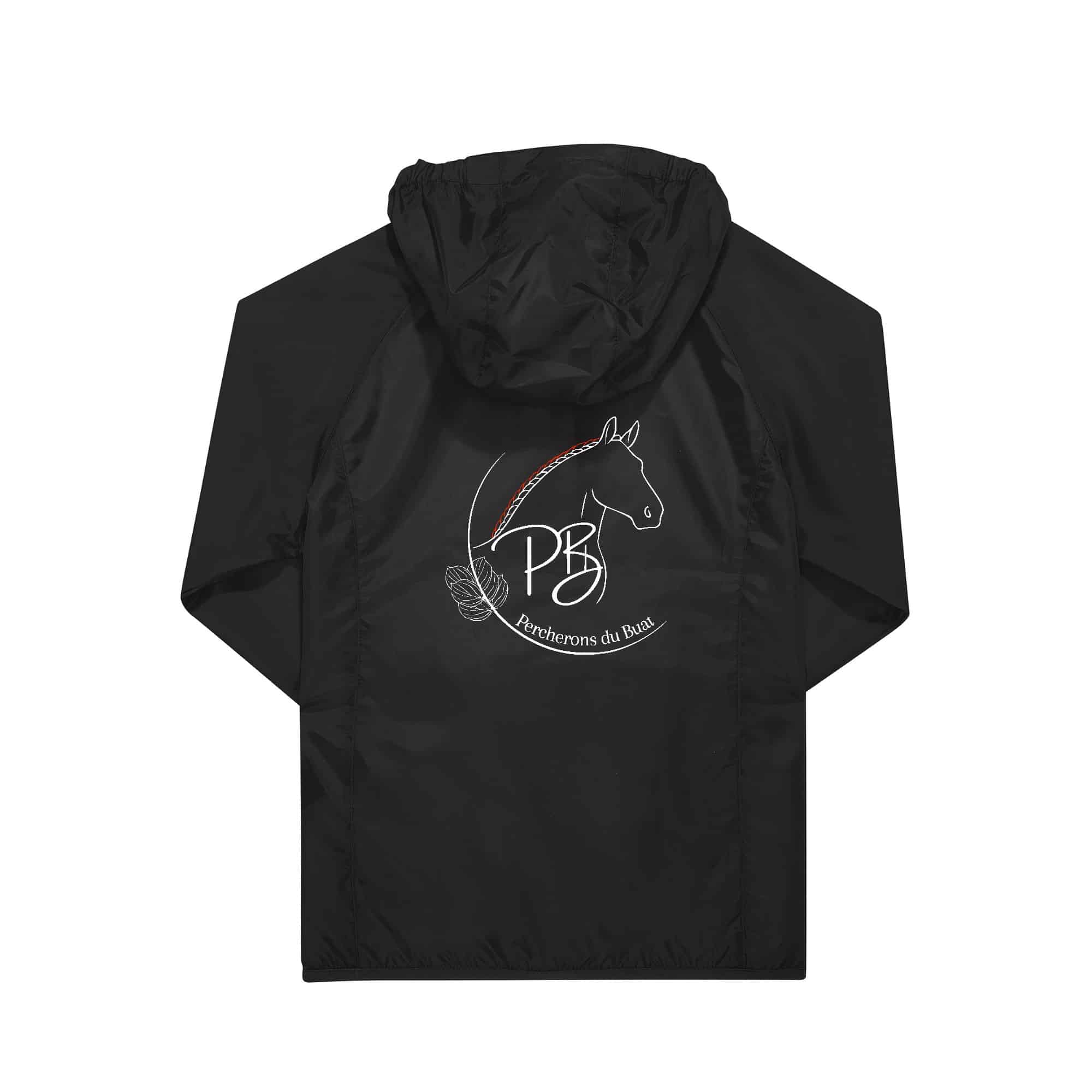 COUPE-VENT (enfant) - Elevage Percherons du Buat - Noir - BC631 – Image 3
