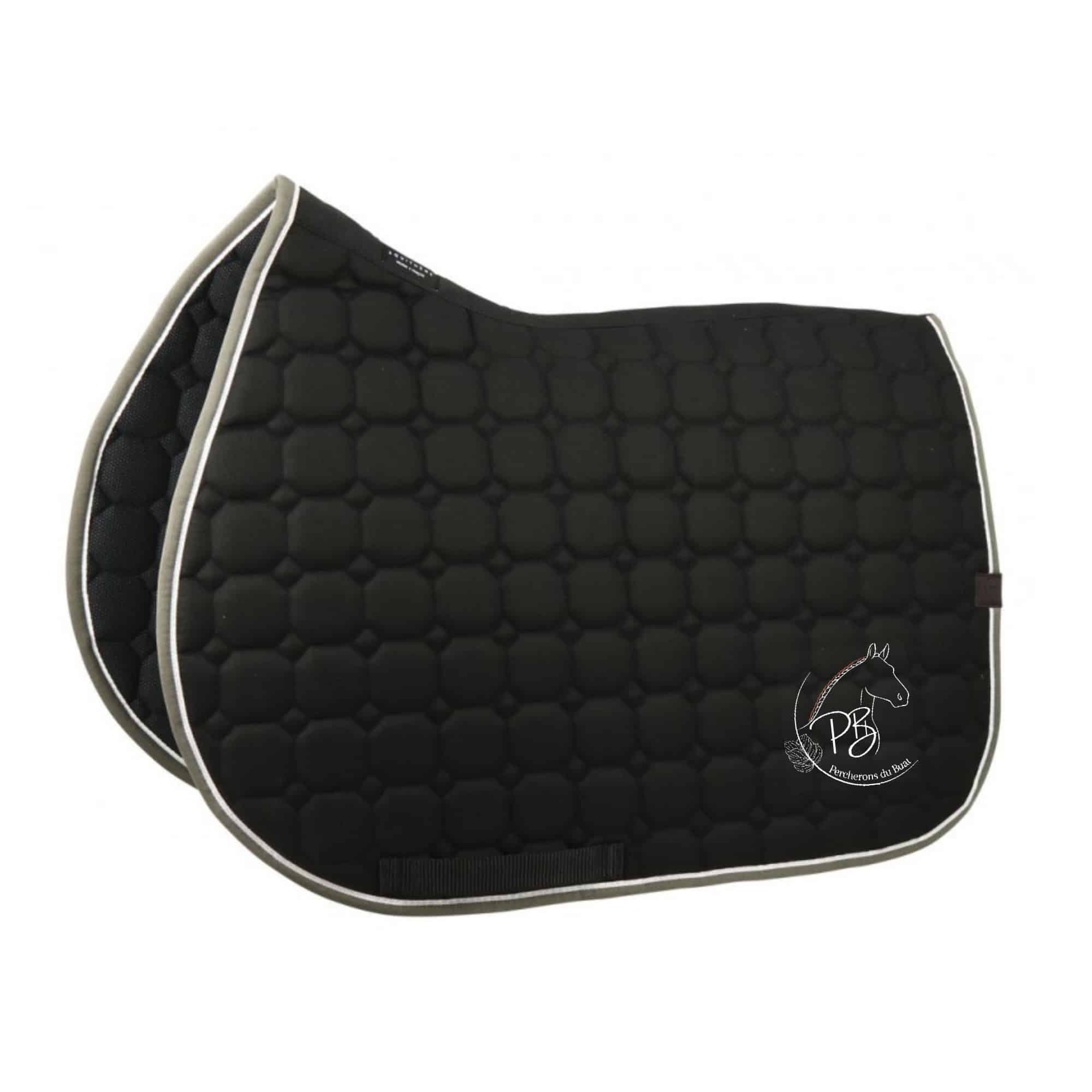 Tapis de selle Equithème "Orion" - Elevage Percherons du Buat - Noir - 20477