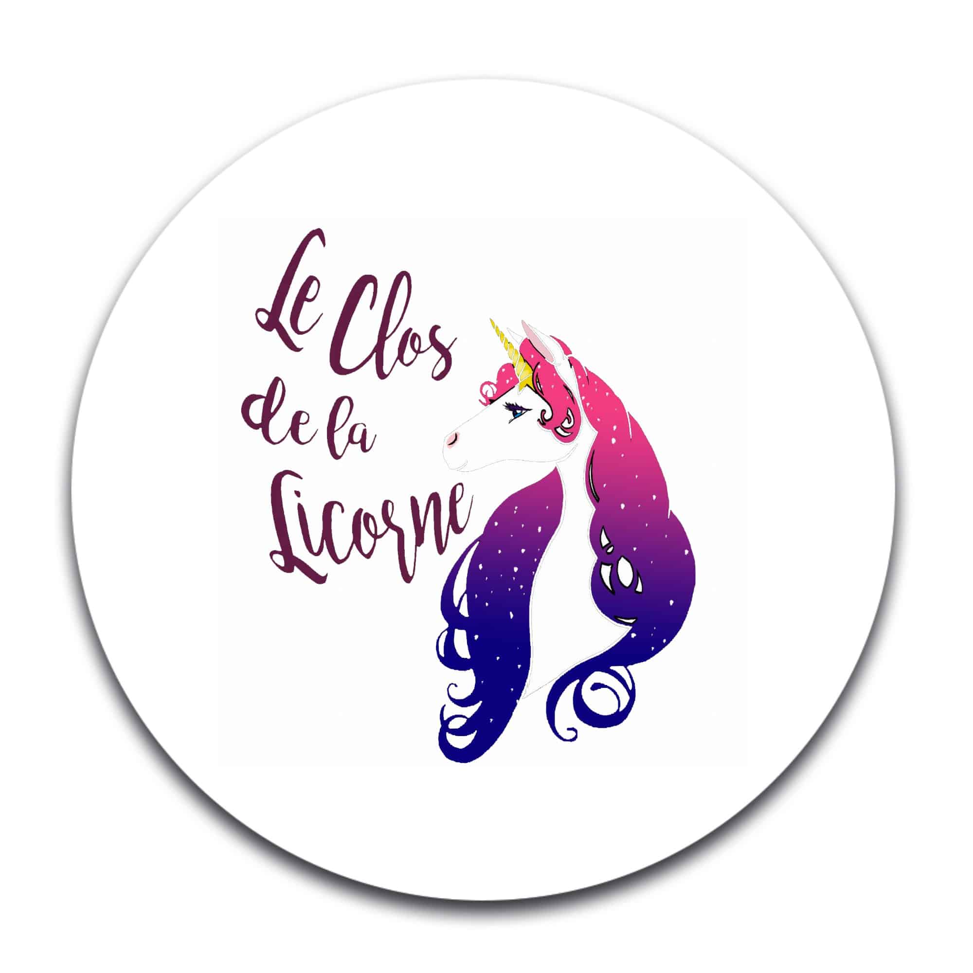 STICKER ROND - Cabal'Arte, Le clos de la licorne - STI001