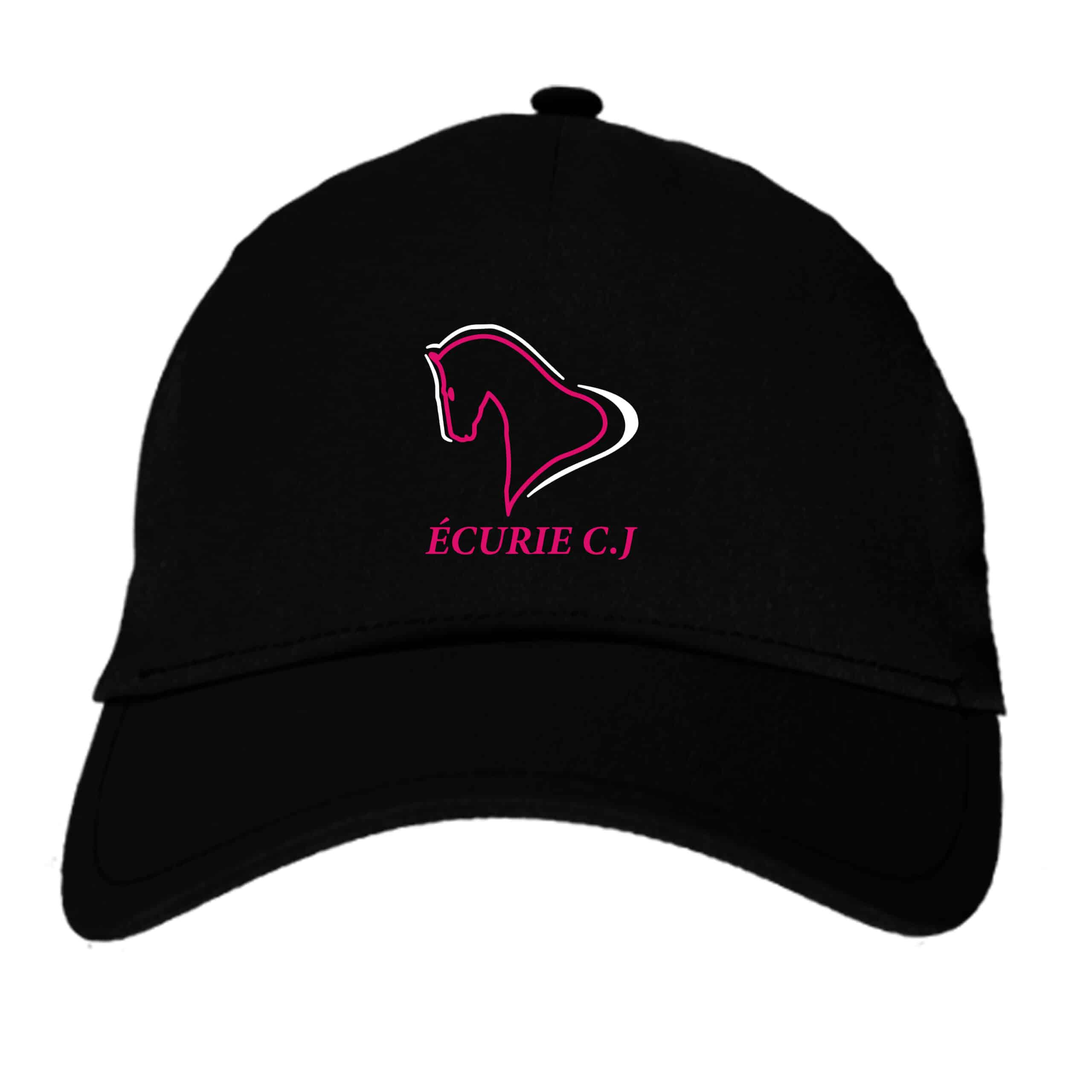 CASQUETTE - Ecurie Carole Jégou - Noir - BF015 – Image 2
