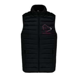 DOUDOUNE SANS MANCHES (enfant) - Ecurie Carole Jégou - Noir - K6115