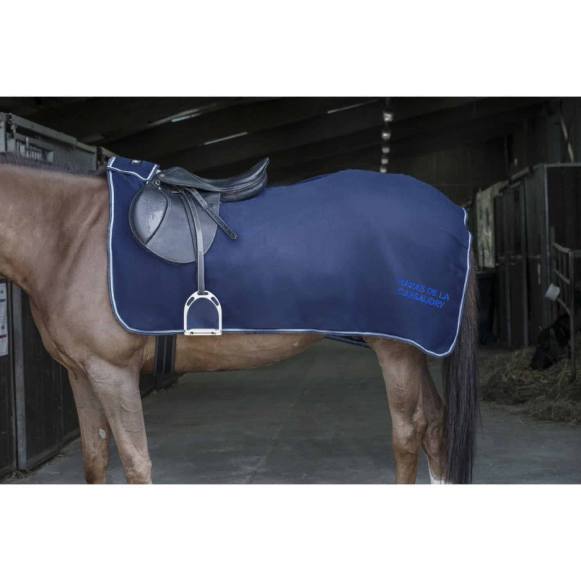 Couvre-reins polaire Riding World - HARAS DE LA CASSAUDRY - Navy - 400154