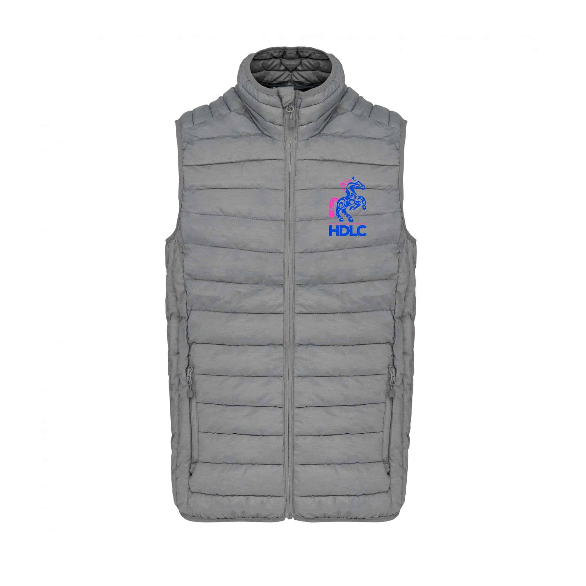 DOUDOUNE SANS MANCHES (homme) - HARAS DE LA CASSAUDRY - Gris chiné - K6113