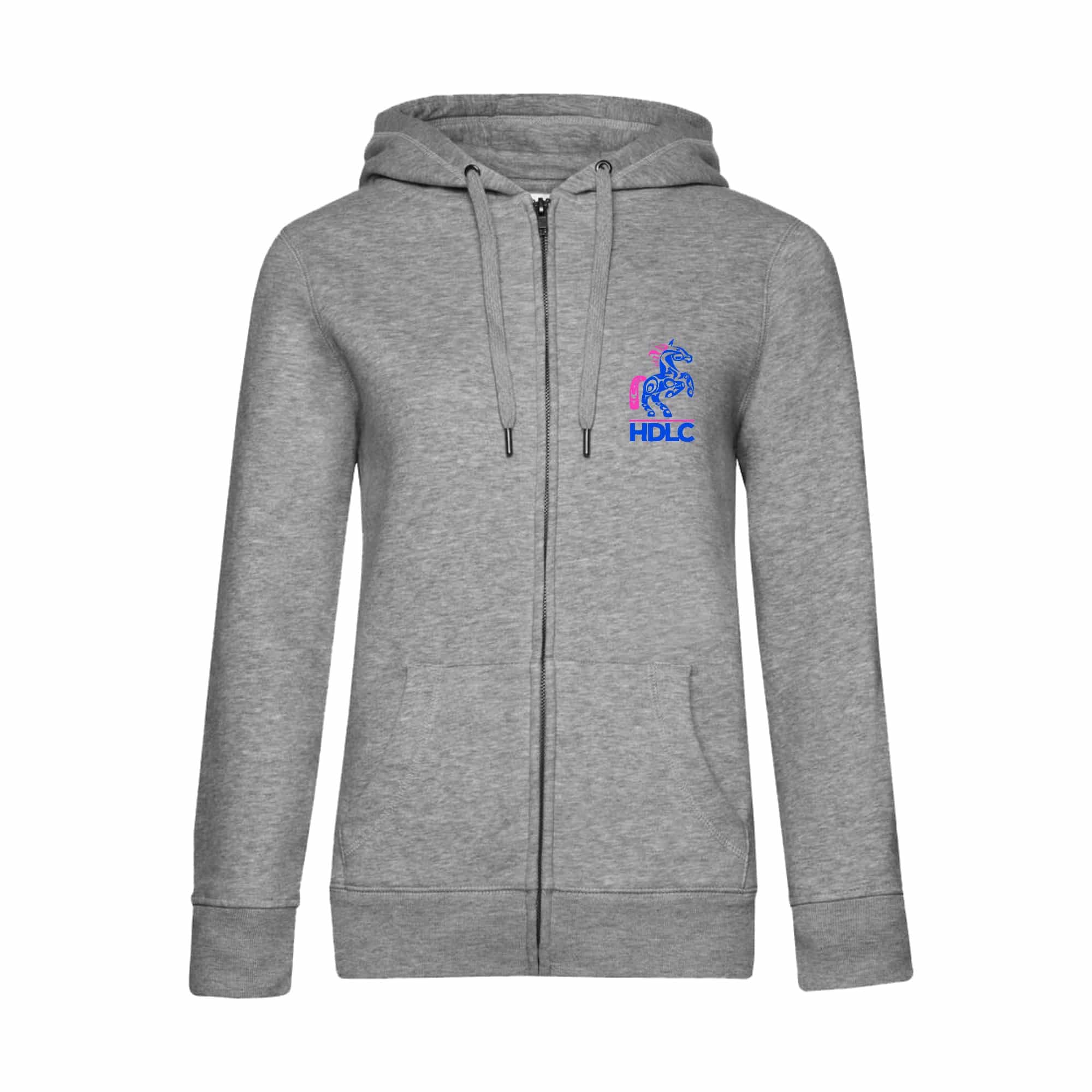 SWEAT ZIPPÉ (femme) - HARAS DE LA CASSAUDRY - Gris chiné - BCW03Q