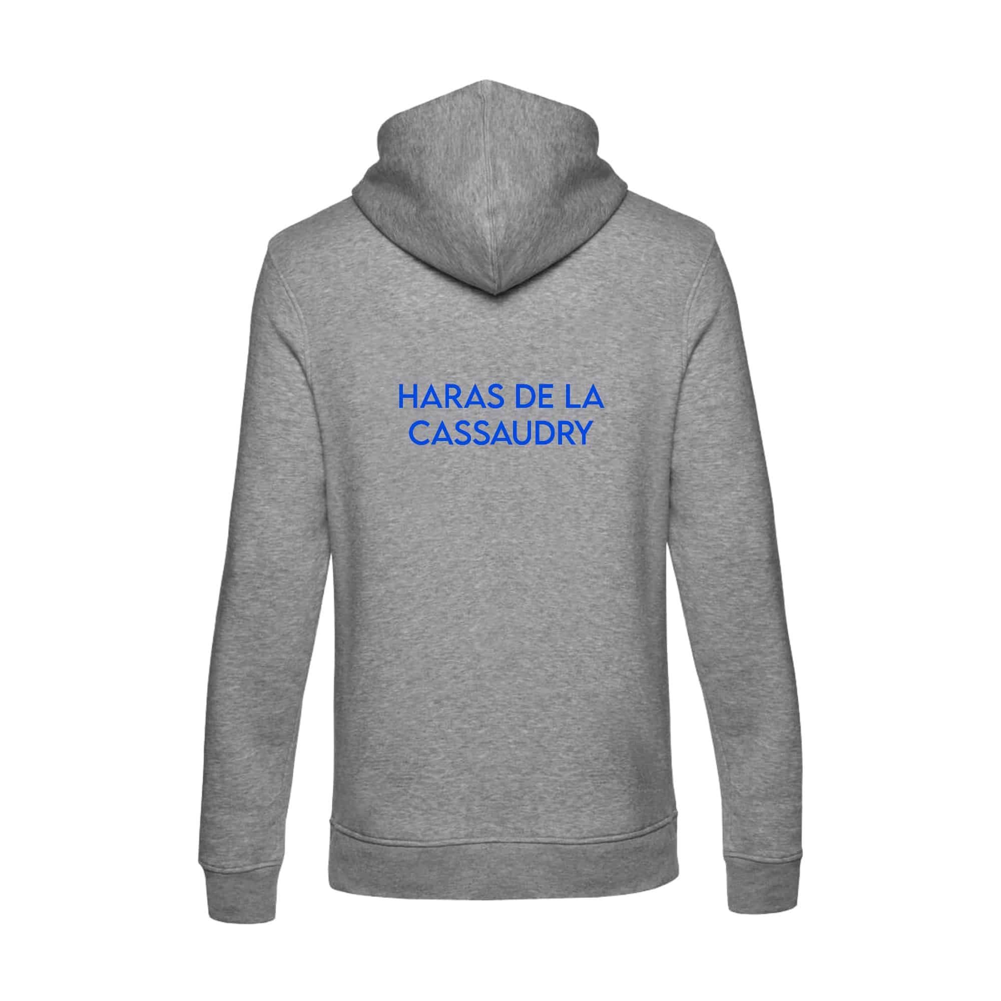 SWEAT ZIPPÉ (enfant) - HARAS DE LA CASSAUDRY - Gris chiné - K455 – Image 3