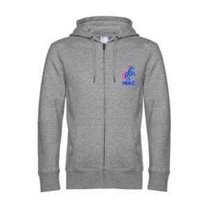 SWEAT ZIPPÉ (Homme) - HARAS DE LA CASSAUDRY - Gris chiné - BCU03K