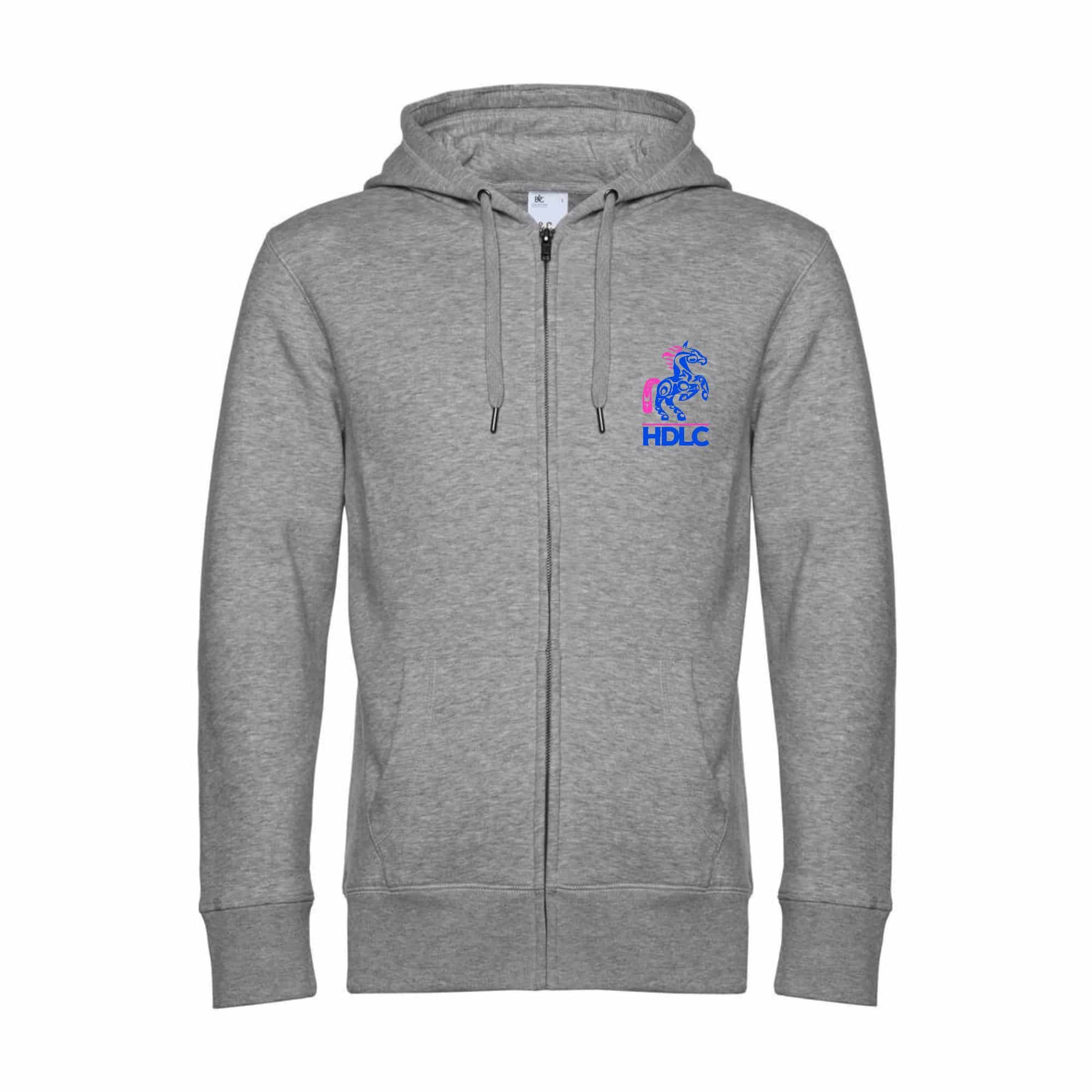 SWEAT ZIPPÉ (enfant) - HARAS DE LA CASSAUDRY - Gris chiné - K455