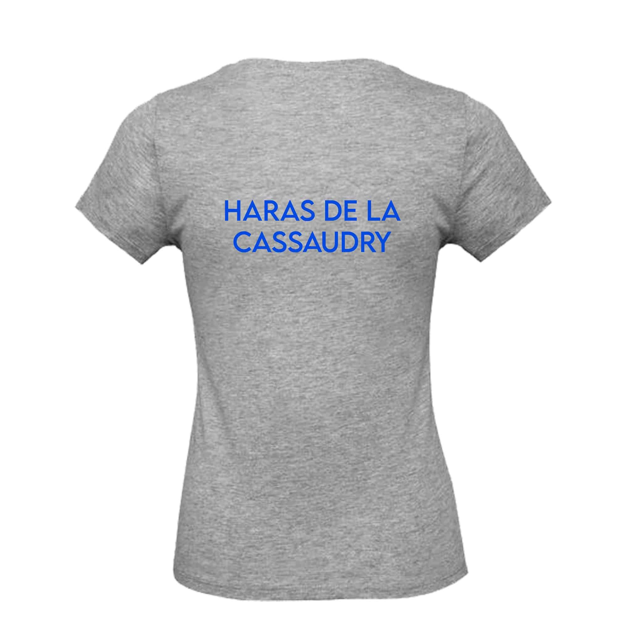 T-Shirt Bio Premium (homme) - HARAS DE LA CASSAUDRY - Gris chiné - BC048 – Image 3
