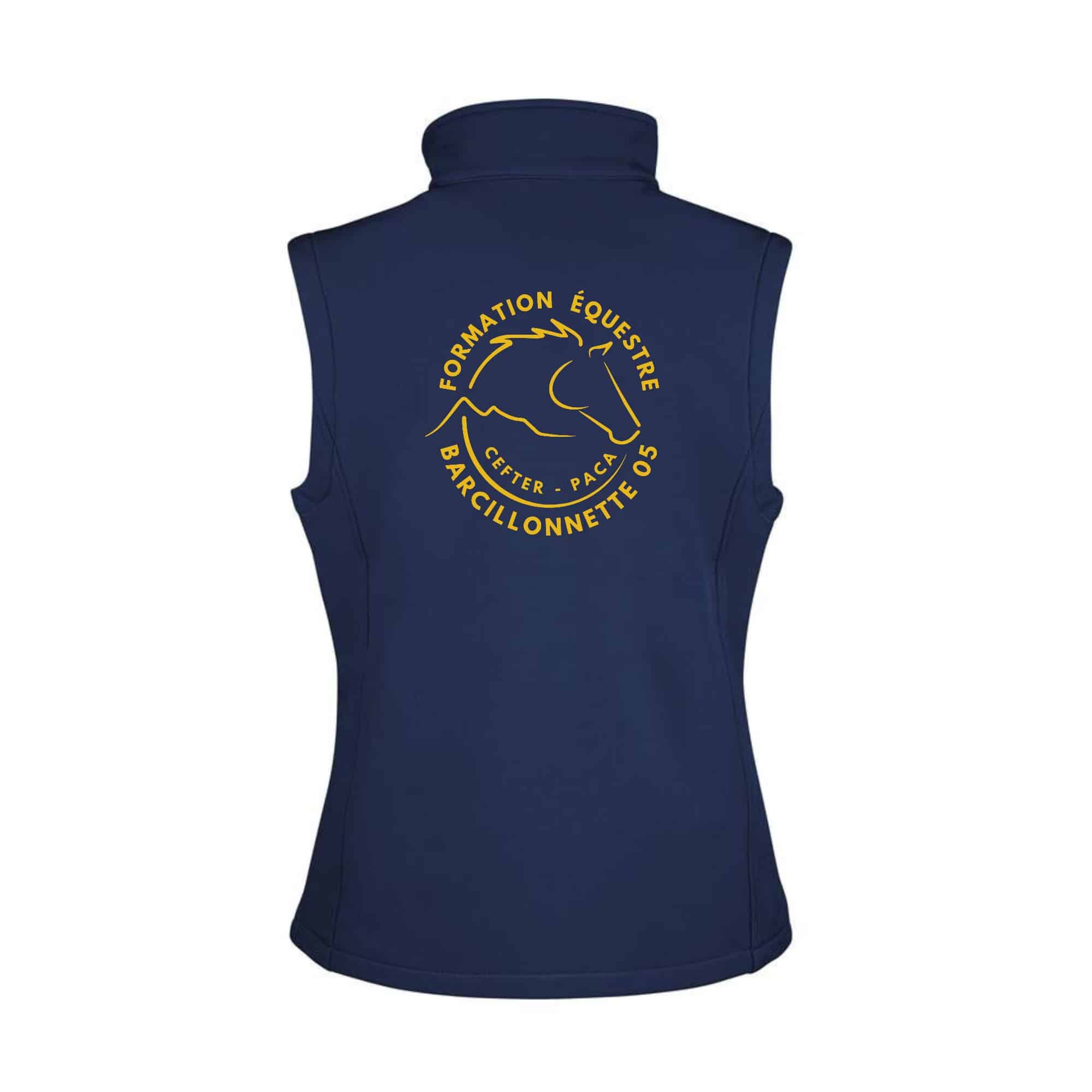 SOFTSHELL SANS MANCHE (femme) – CEFTER-PACA - Navy - R232F – Image 2