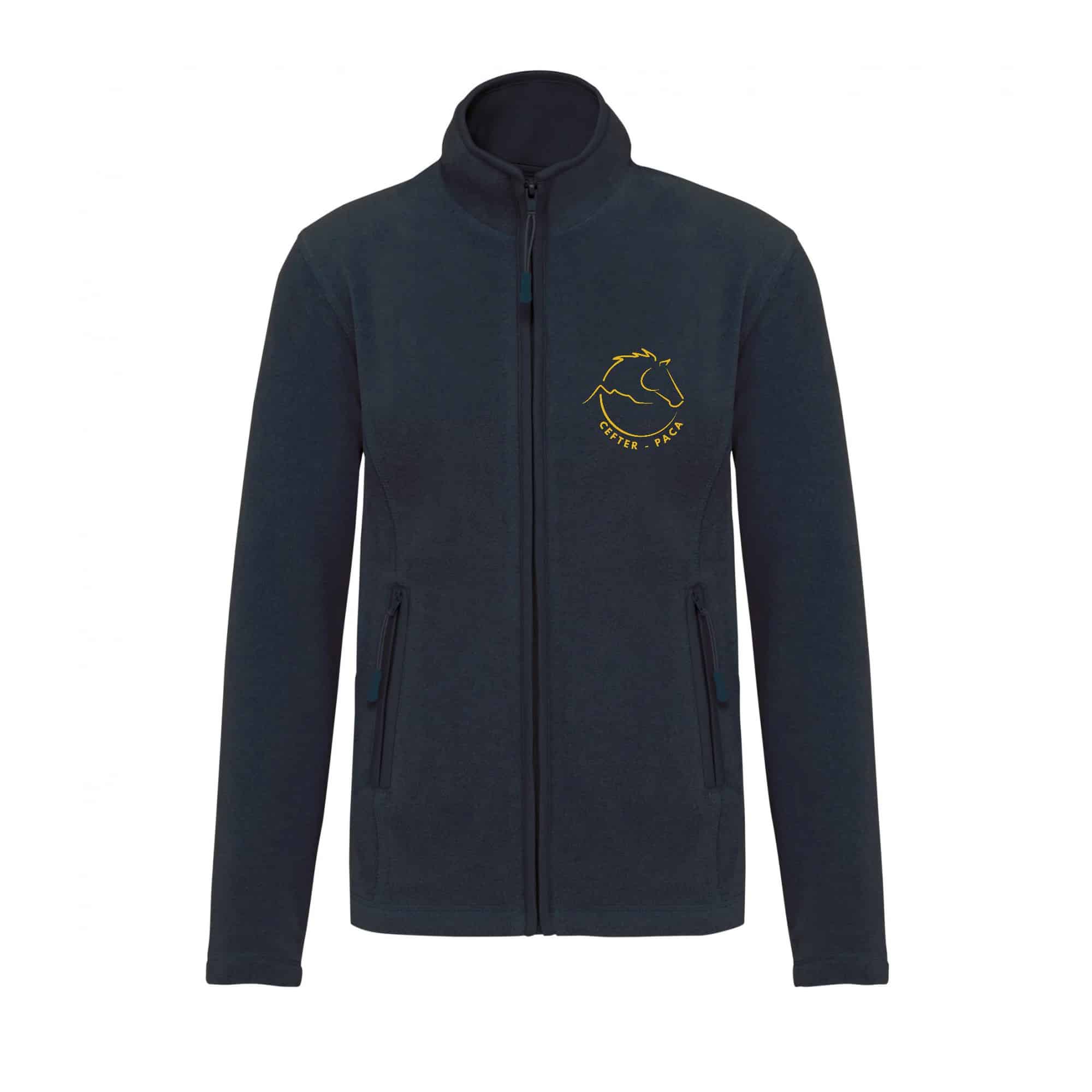 Veste micropolaire zippée (enfant) – CEFTER-PACA - Navy – K920