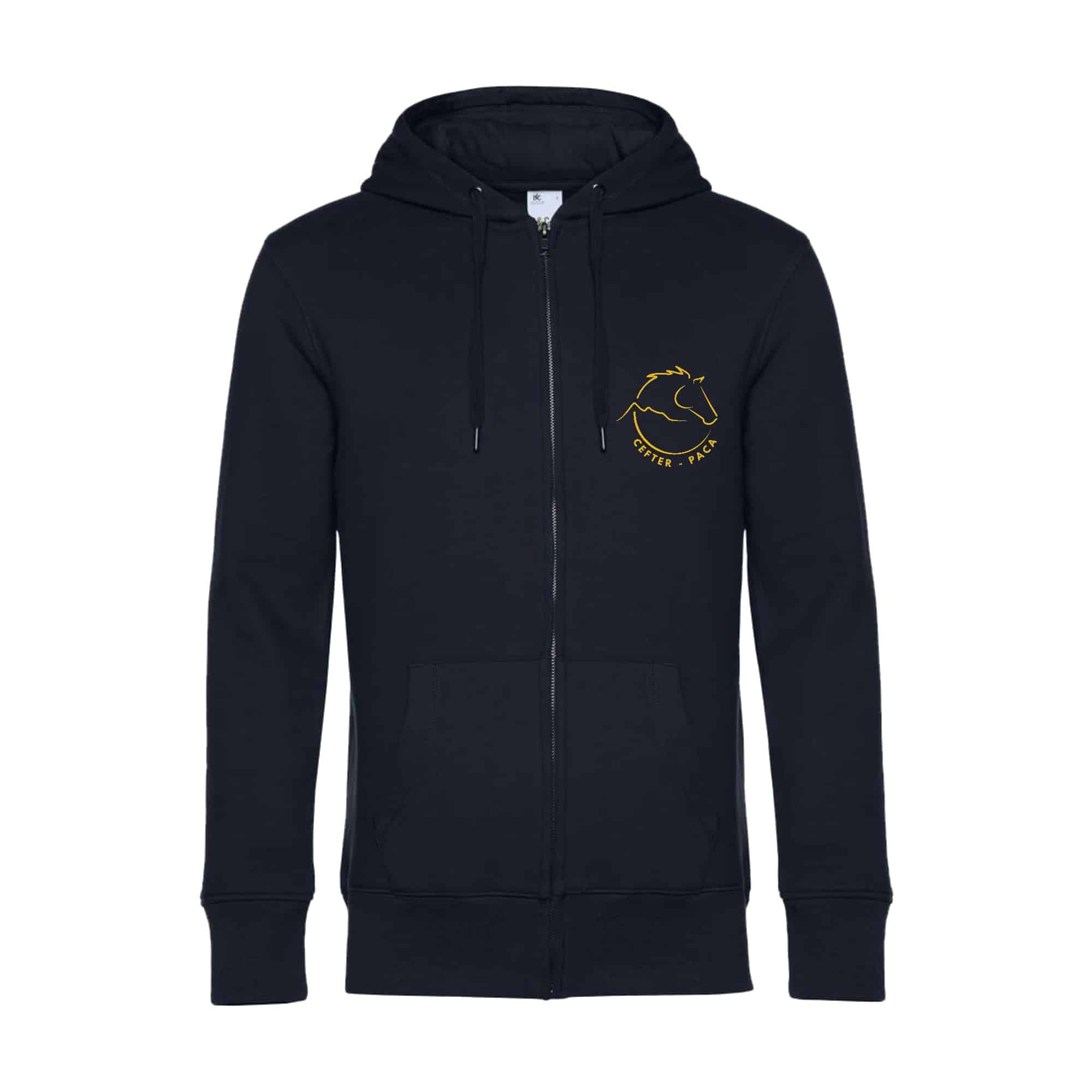 SWEAT ZIPPÉ (Homme) - CEFTER-PACA - Navy - BCU03K