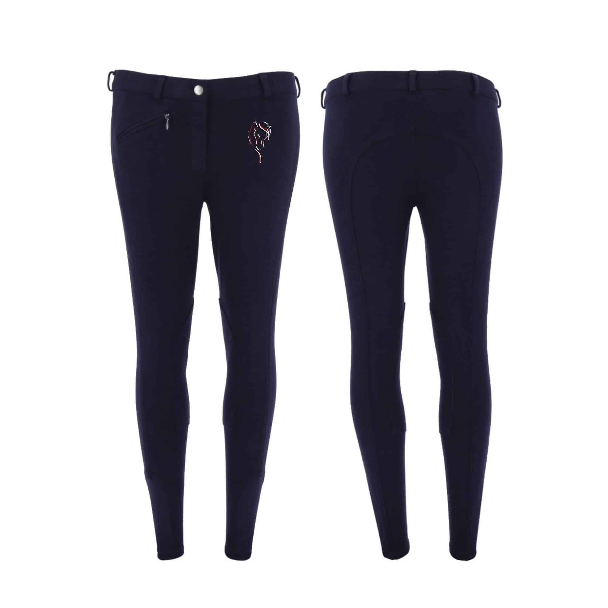 Pantalon d'équitation RIDING WORLD (femme) - ecurie du bois de la ville – Navy - 989071