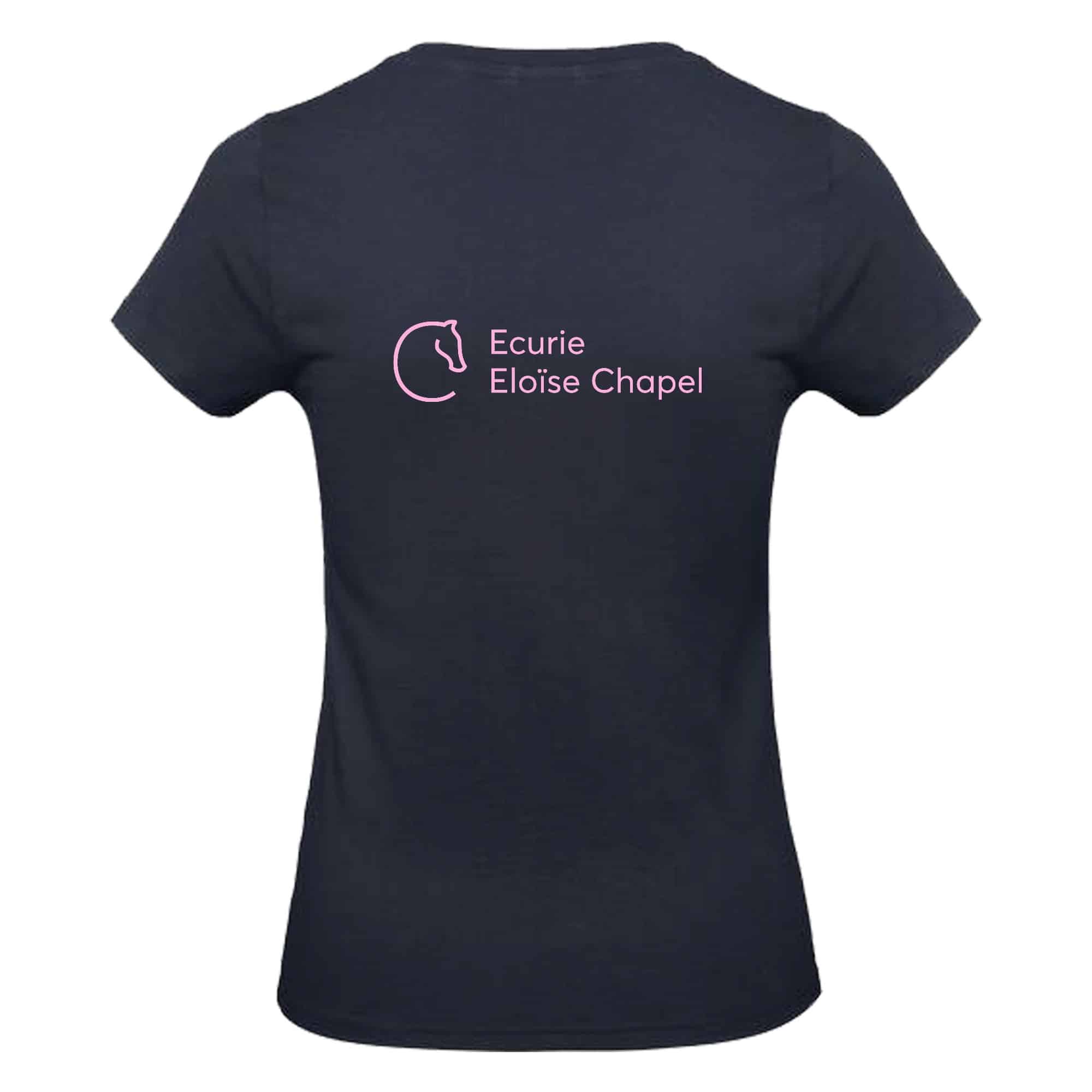 T-Shirt Bio Premium (femme) - Ecurie Eloise Chapel - Navy - BC049 – Image 3