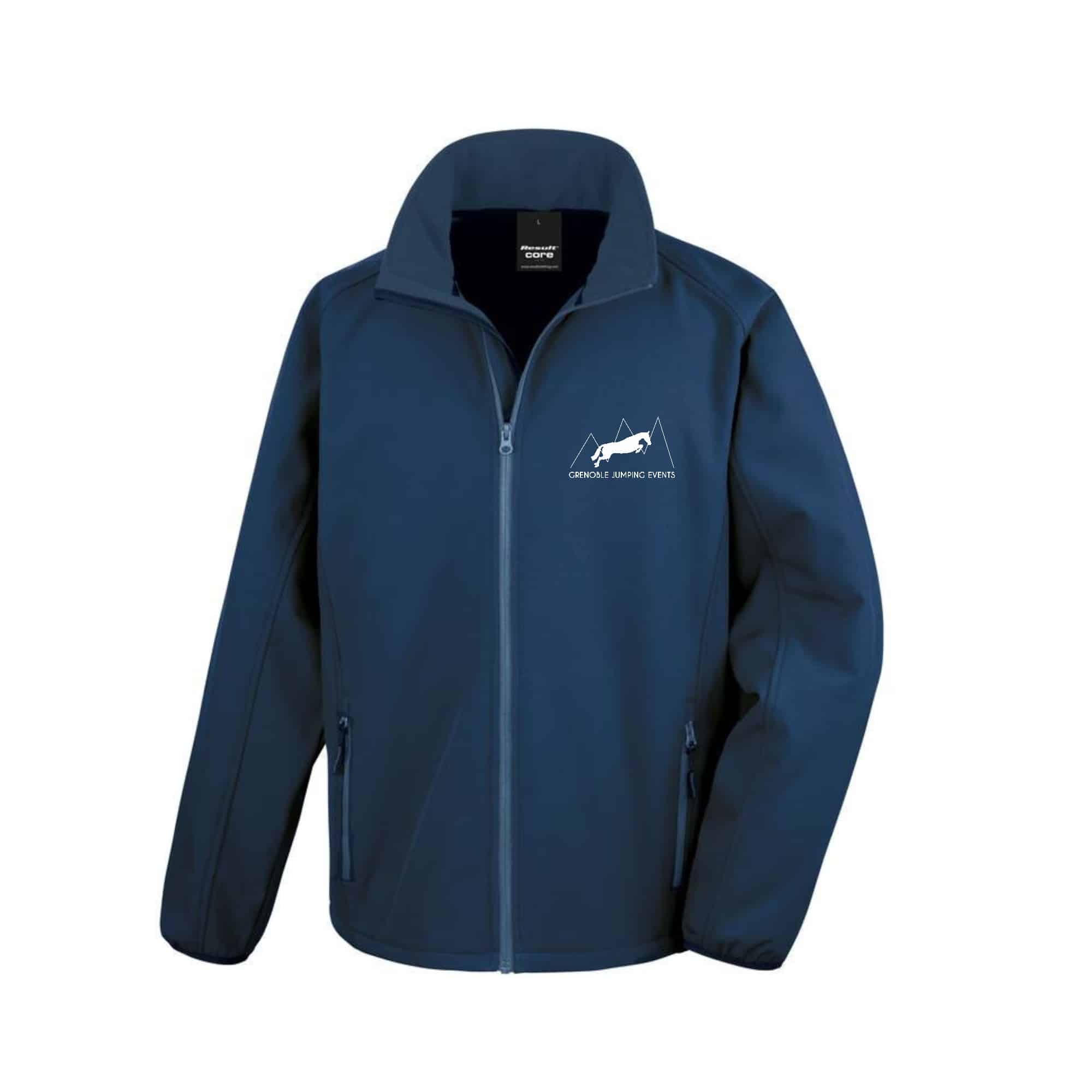SOFTSHELL ECO (homme) – Grenoble Jumping Events - Navy - RS231