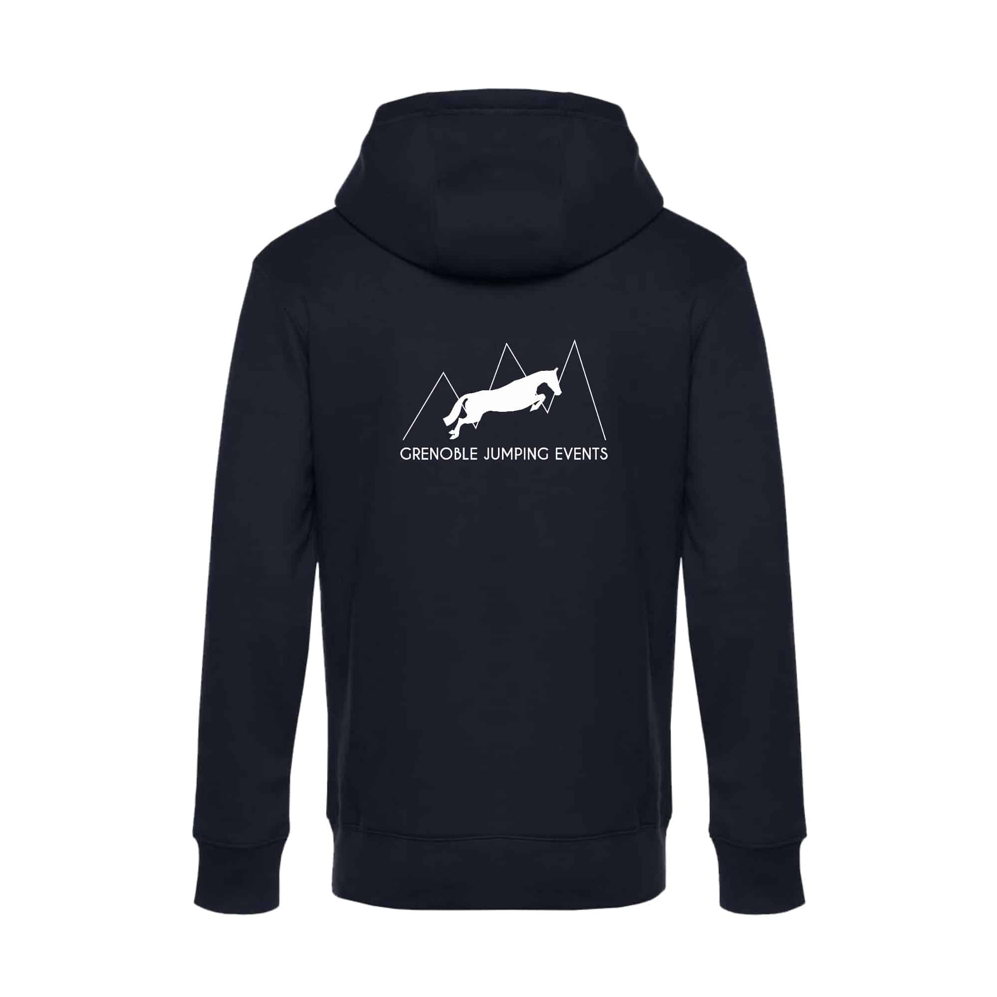 SWEAT ZIPPÉ (enfant) - Grenoble Jumping Events - Navy - K455 – Image 3