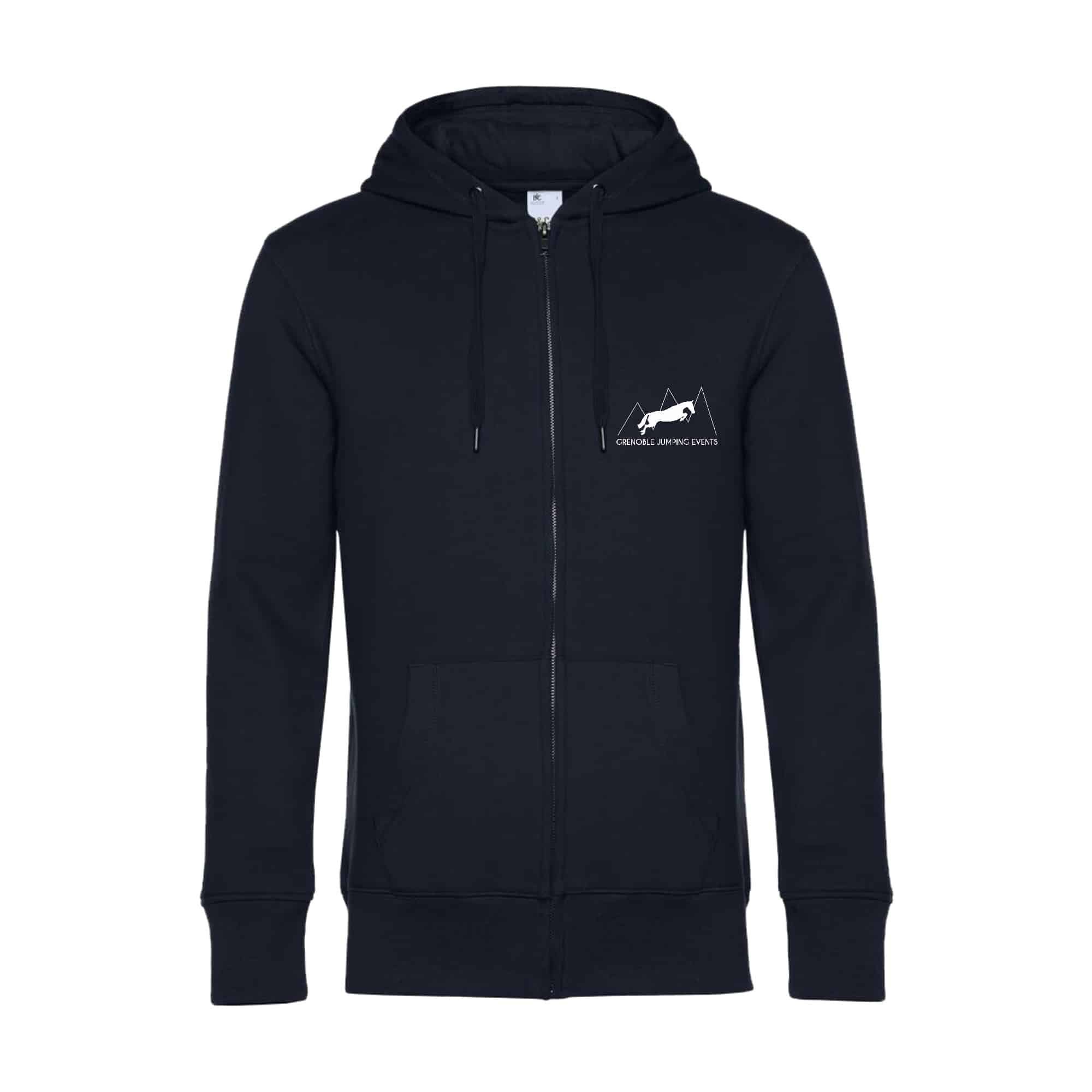 SWEAT ZIPPÉ (enfant) - Grenoble Jumping Events - Navy - K455