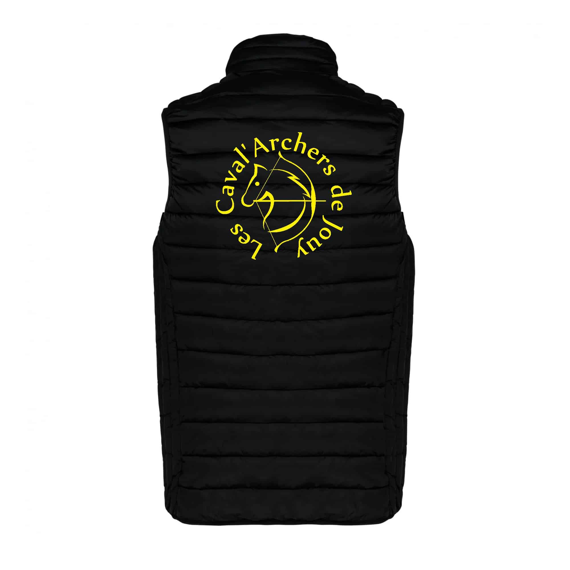 DOUDOUNE SANS MANCHES (homme) - Poney club des écuries de Jouy - Noir - K6113 – Image 3