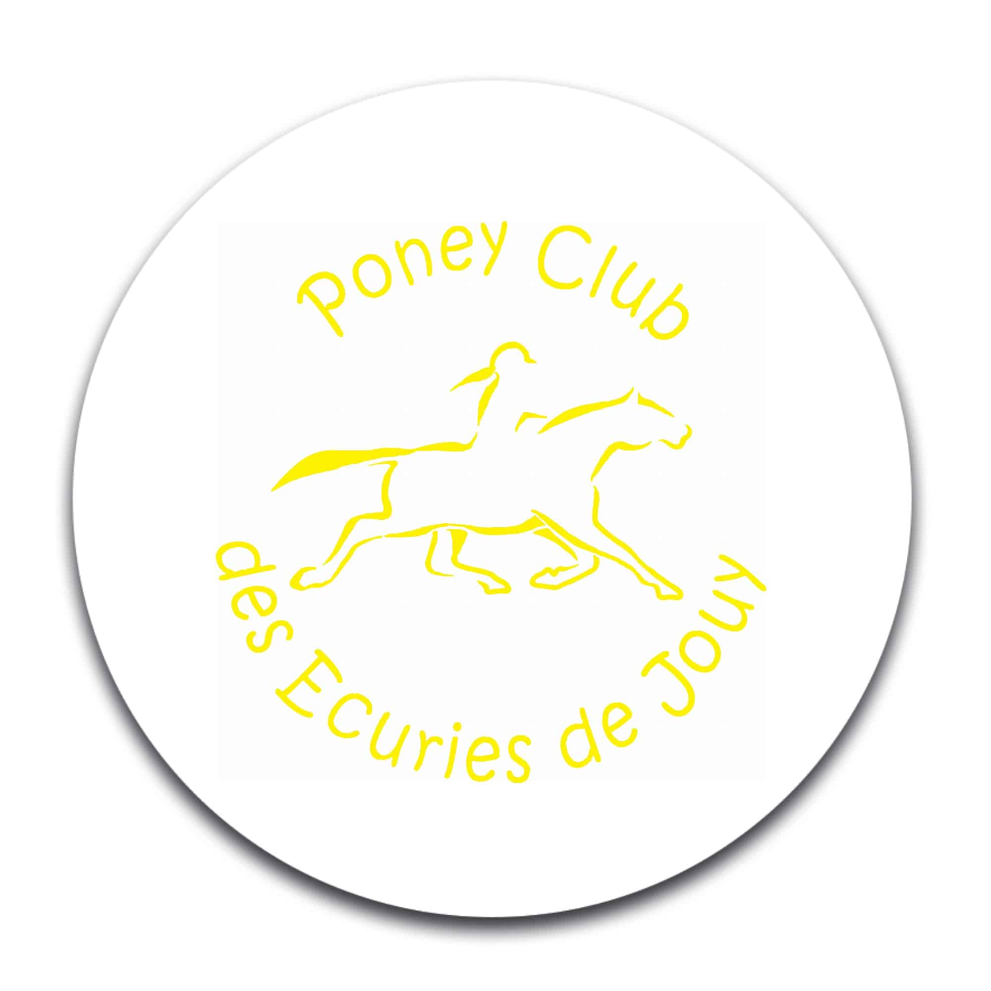 STICKER ROND - Poney club des écuries de Jouy - STI001