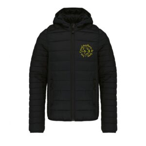 DOUDOUNE AVEC MANCHES ET CAPUCHE (enfant) - Poney club des écuries de Jouy - Noir - K6112