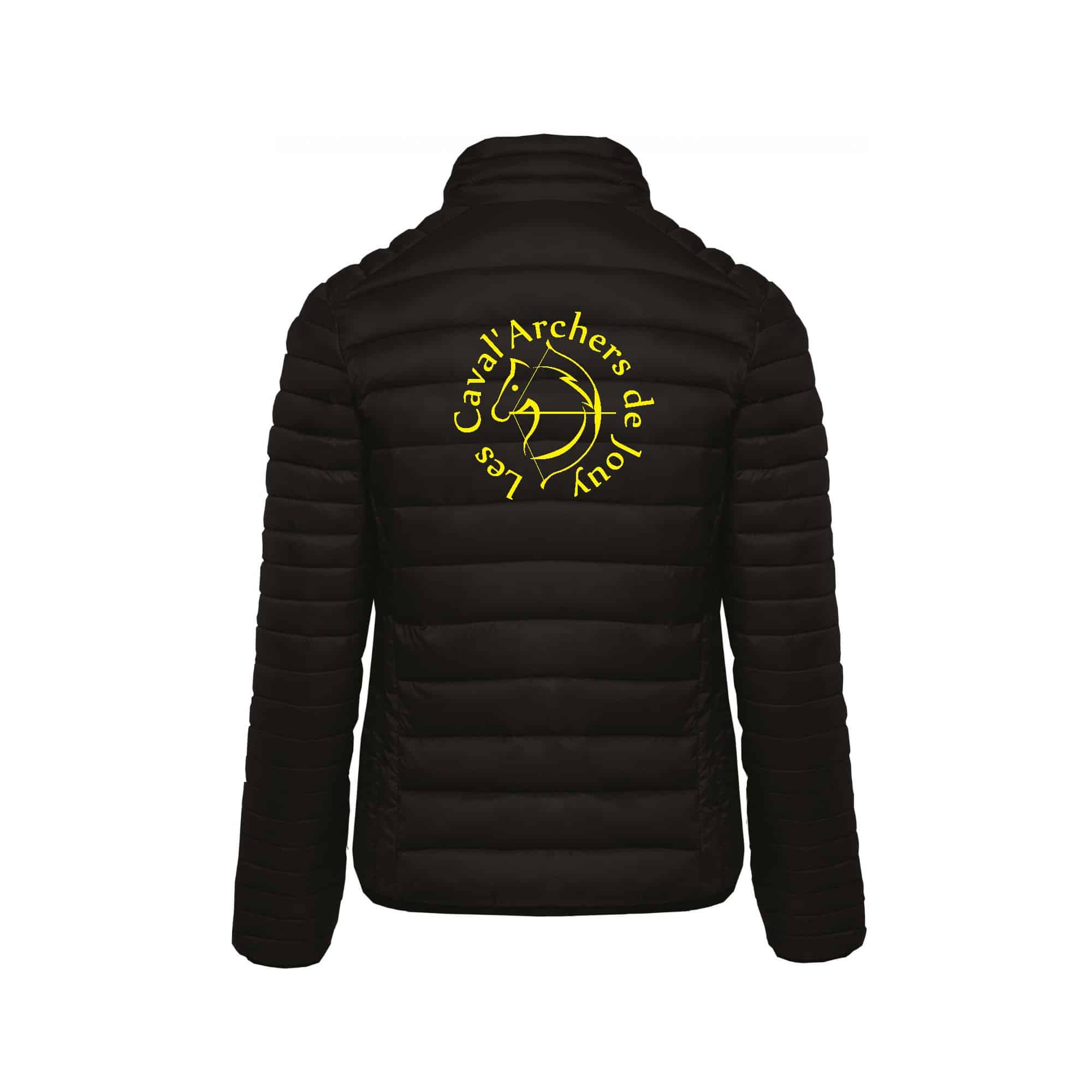 DOUDOUNE AVEC MANCHES (femme) - Poney club des écuries de Jouy - Noir - K6121 – Image 3