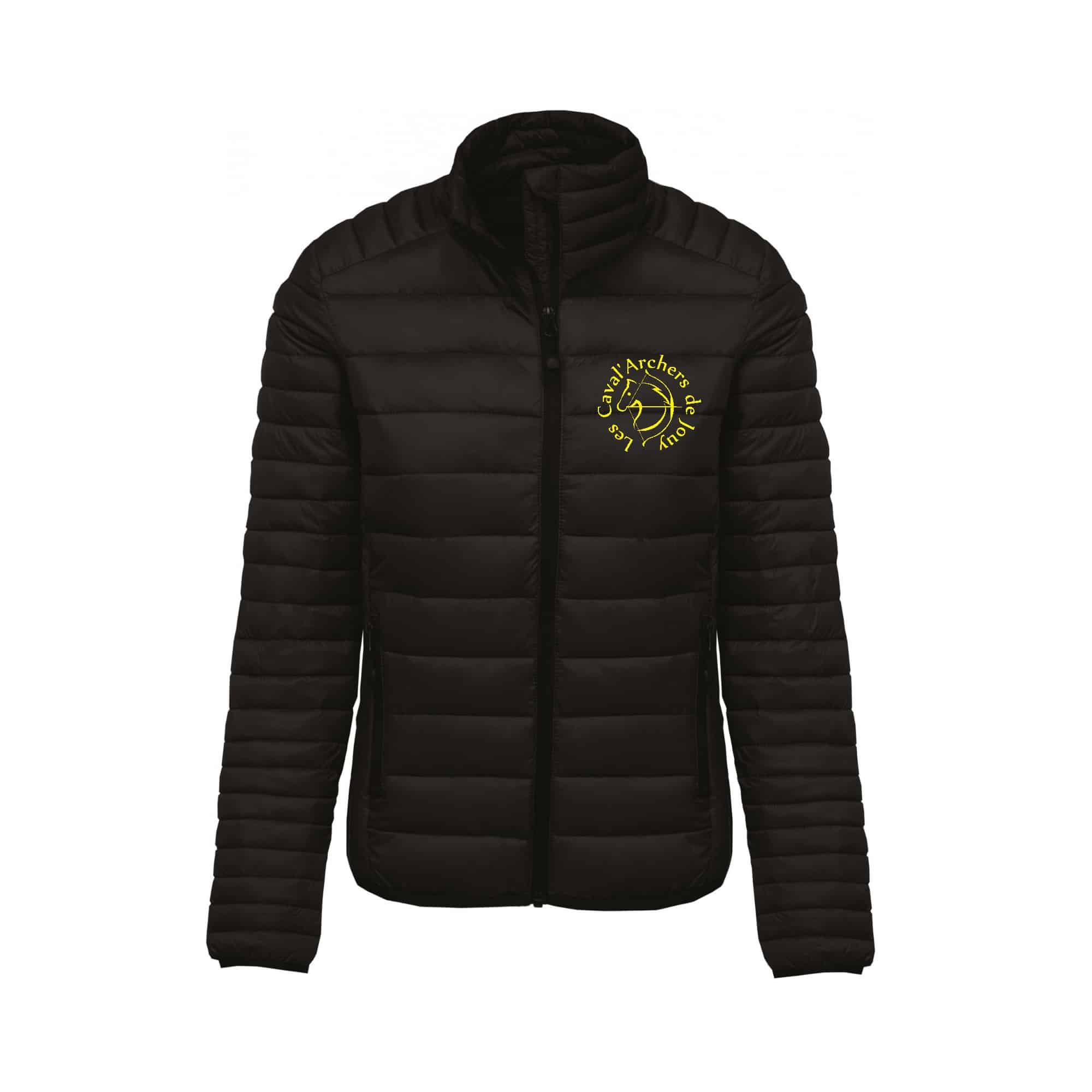 DOUDOUNE AVEC MANCHES (femme) - Poney club des écuries de Jouy - Noir - K6121