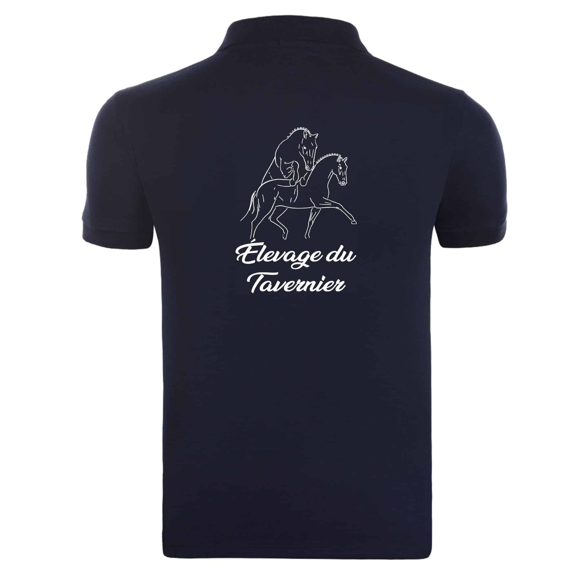 POLO (homme) - ELEVAGE DU TAVERNIER - Navy - BCID1 – Image 3