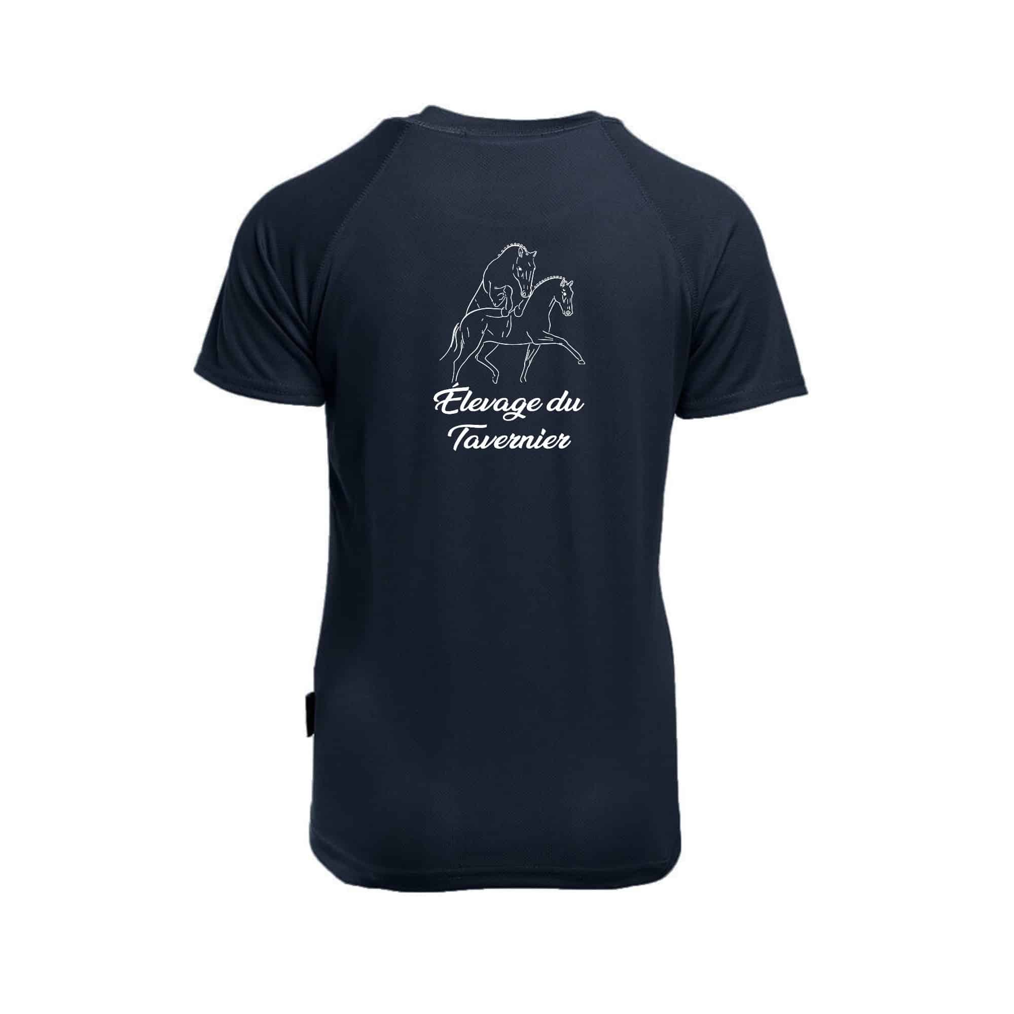 T-Shirt respirant (femme) - ELEVAGE DU TAVERNIER - Navy - PK141 – Image 3