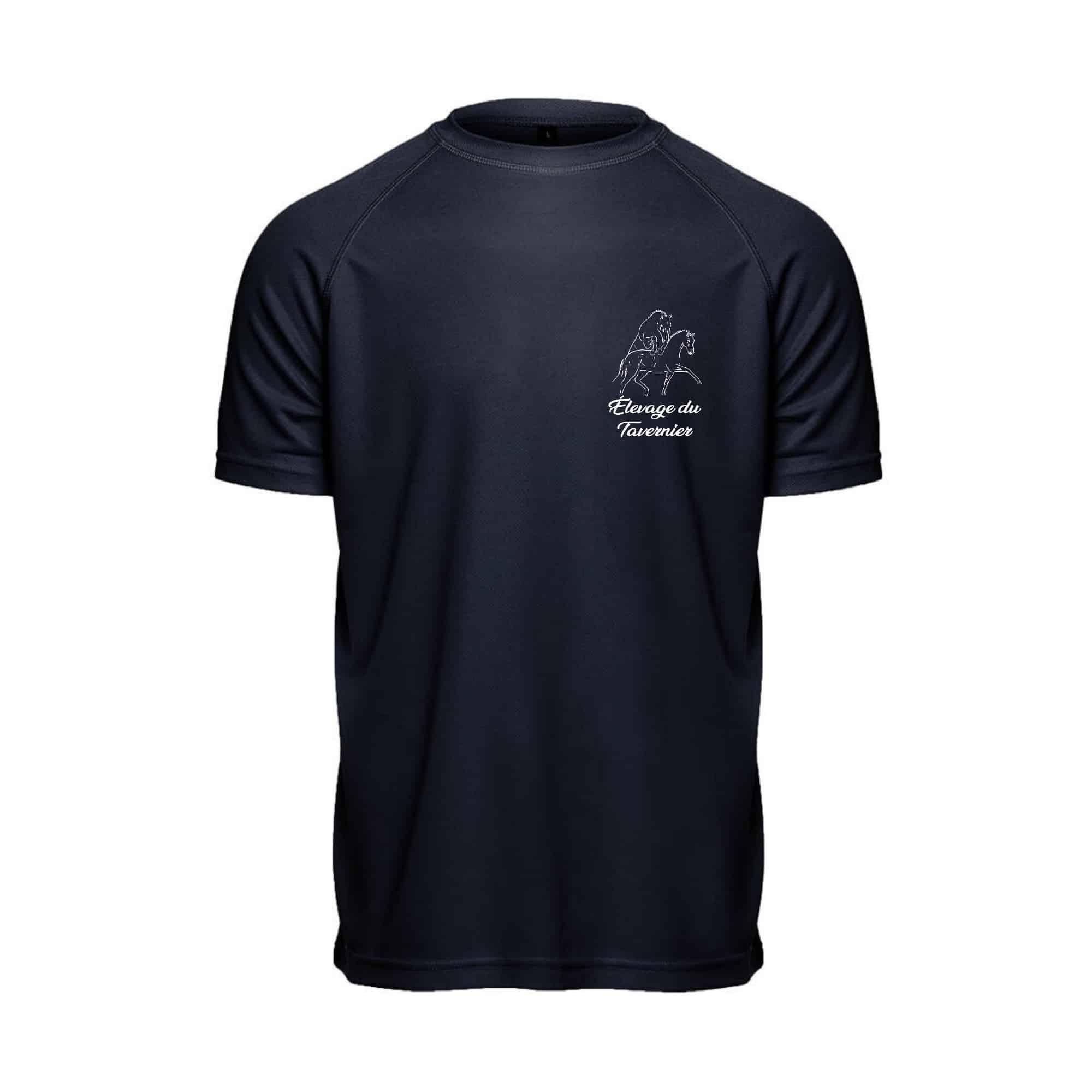 T-Shirt respirant (homme) - ELEVAGE DU TAVERNIER - Navy - PK140