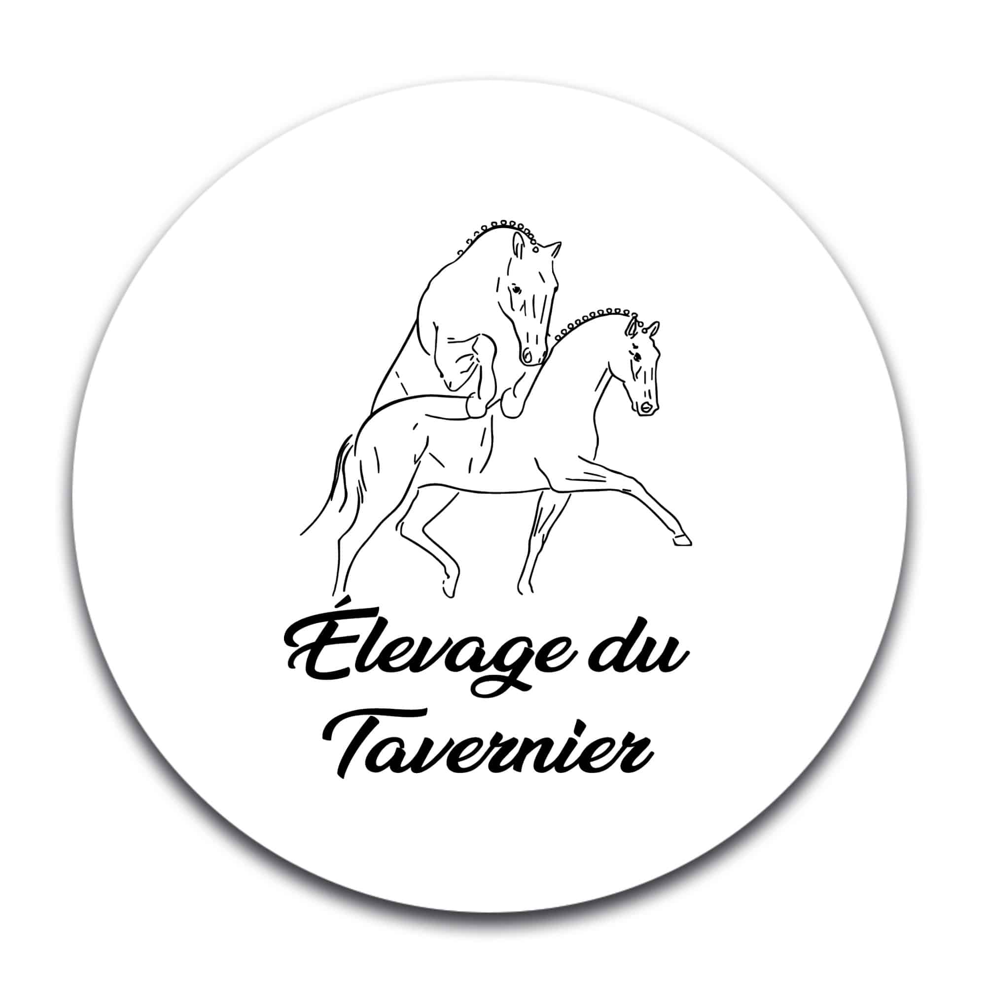STICKER ROND - ELEVAGE DU TAVERNIER - STI001