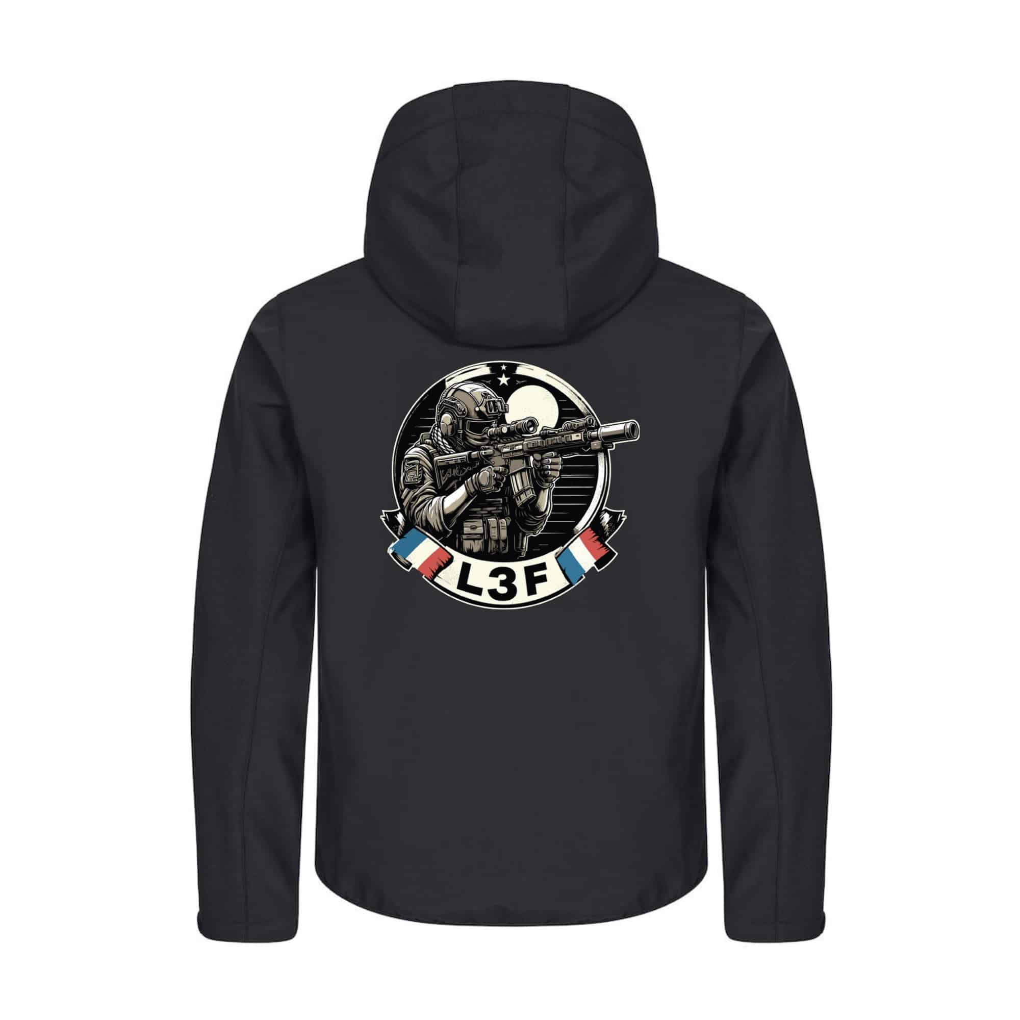 SOFTSHELL "Classic" (homme) - L3F - Noir - 0200912 – Image 3