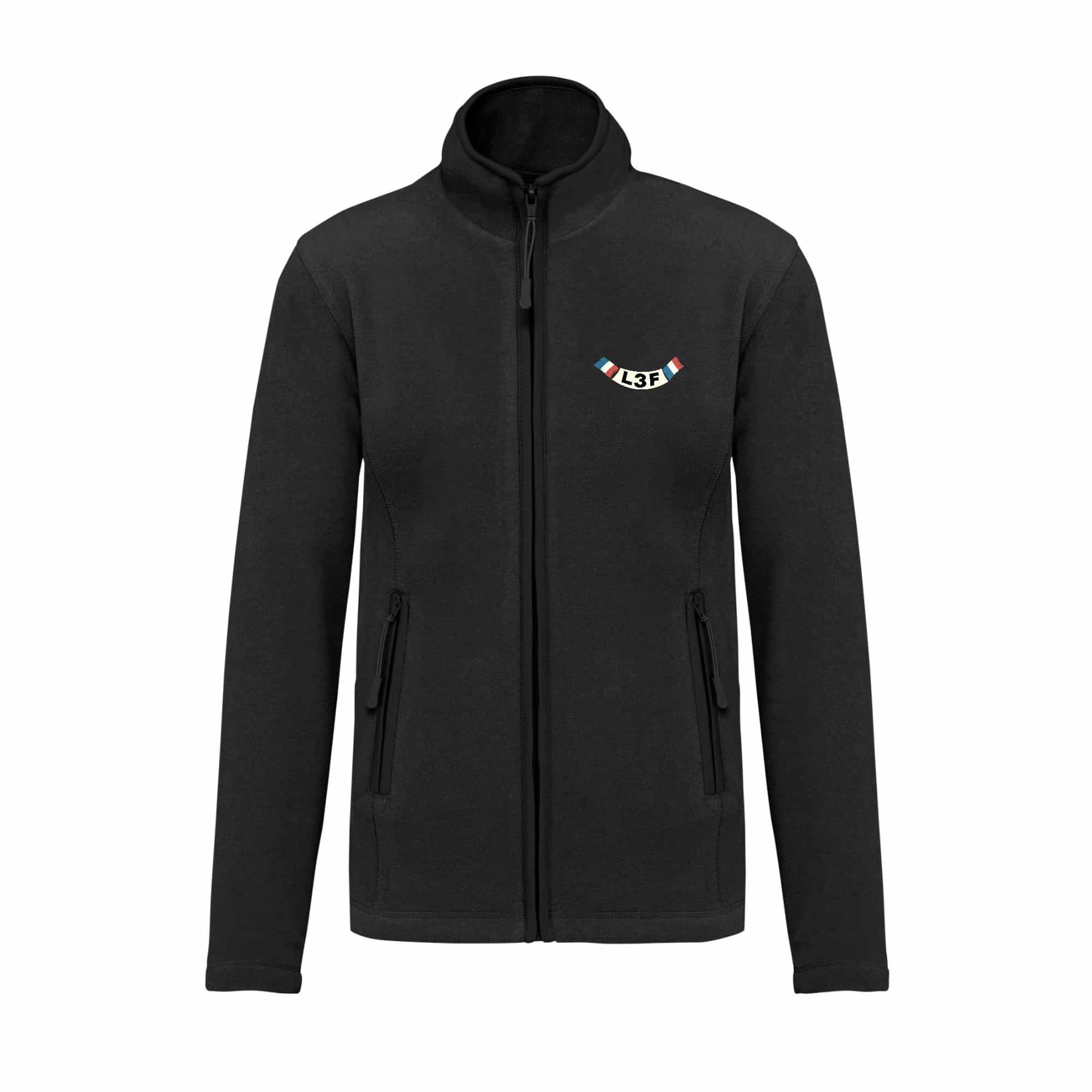 Veste micropolaire zippée (homme) – L3F - Noir – K911