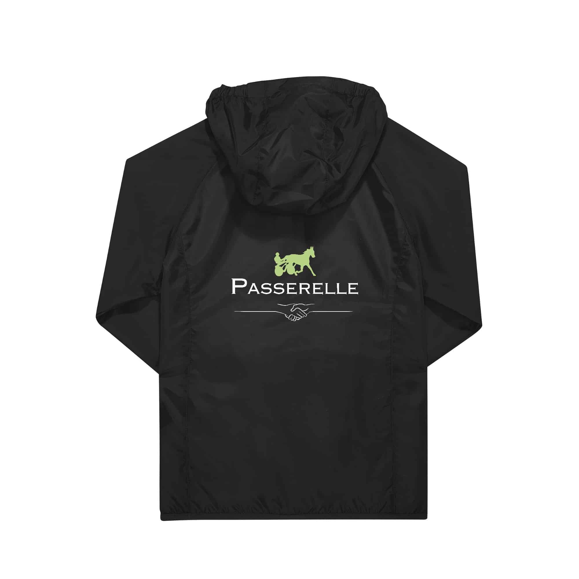 COUPE-VENT (unisexe) - Association Passerelle - Noir - BC630 – Image 3