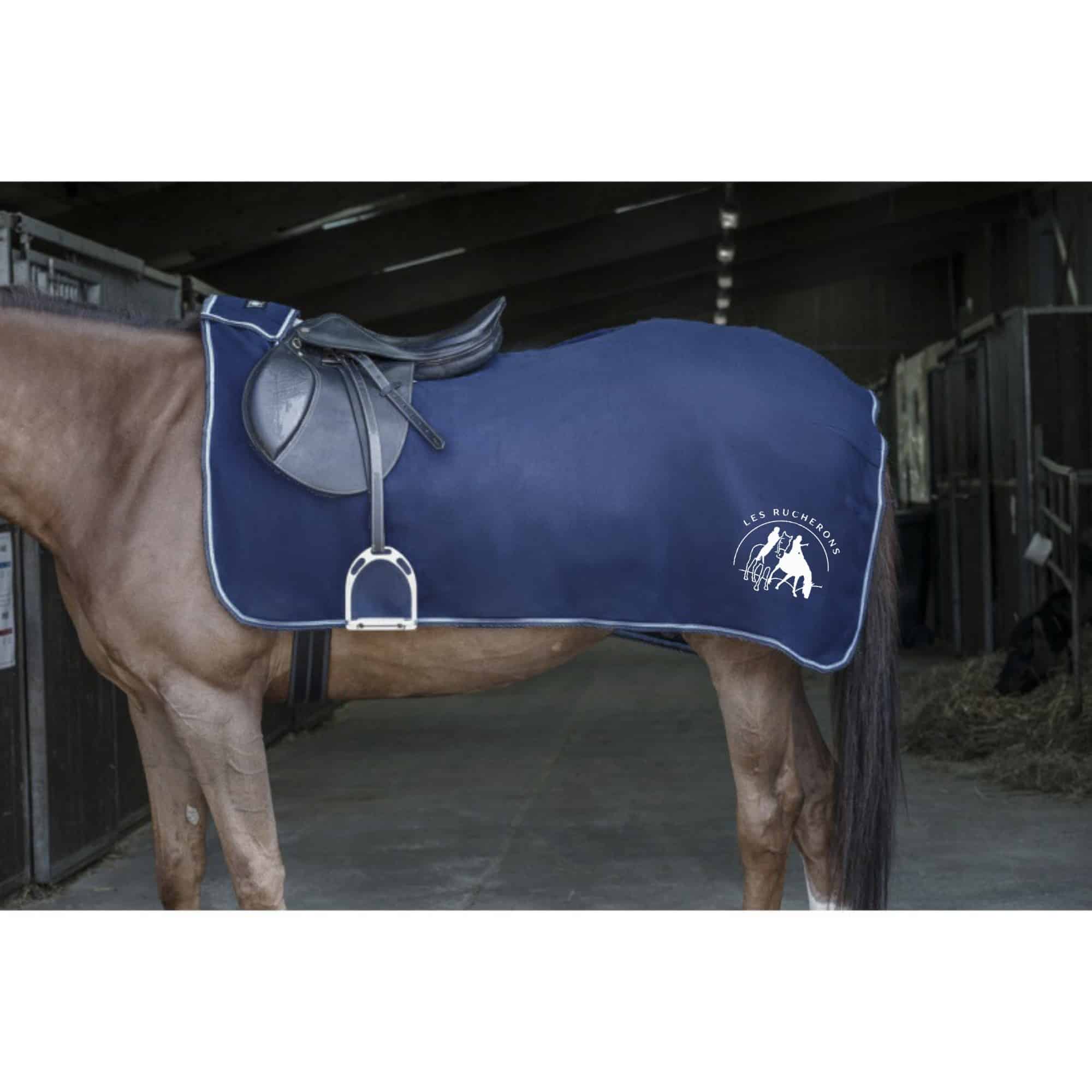 Couvre-reins polaire Riding World - Les Rucherons - Navy - 400154