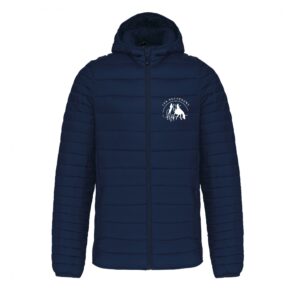 DOUDOUNE AVEC MANCHES ET CAPUCHE (homme) - Les Rucherons - Navy - K6110