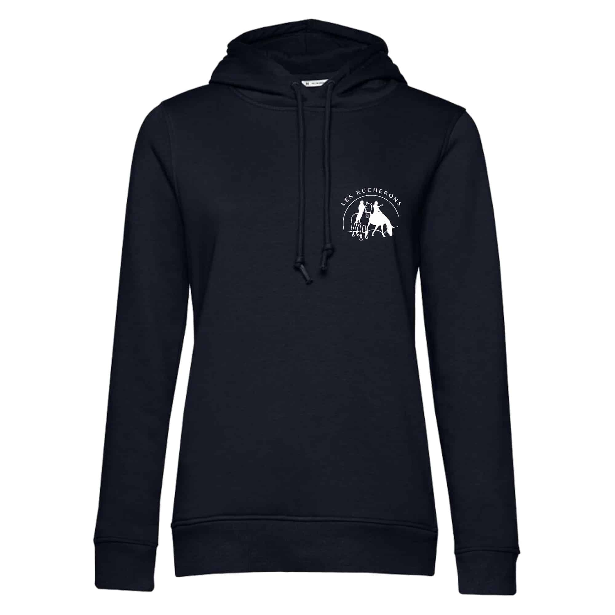 SWEAT A CAPUCHE (femme) – Les Rucherons - Navy - BCW34B