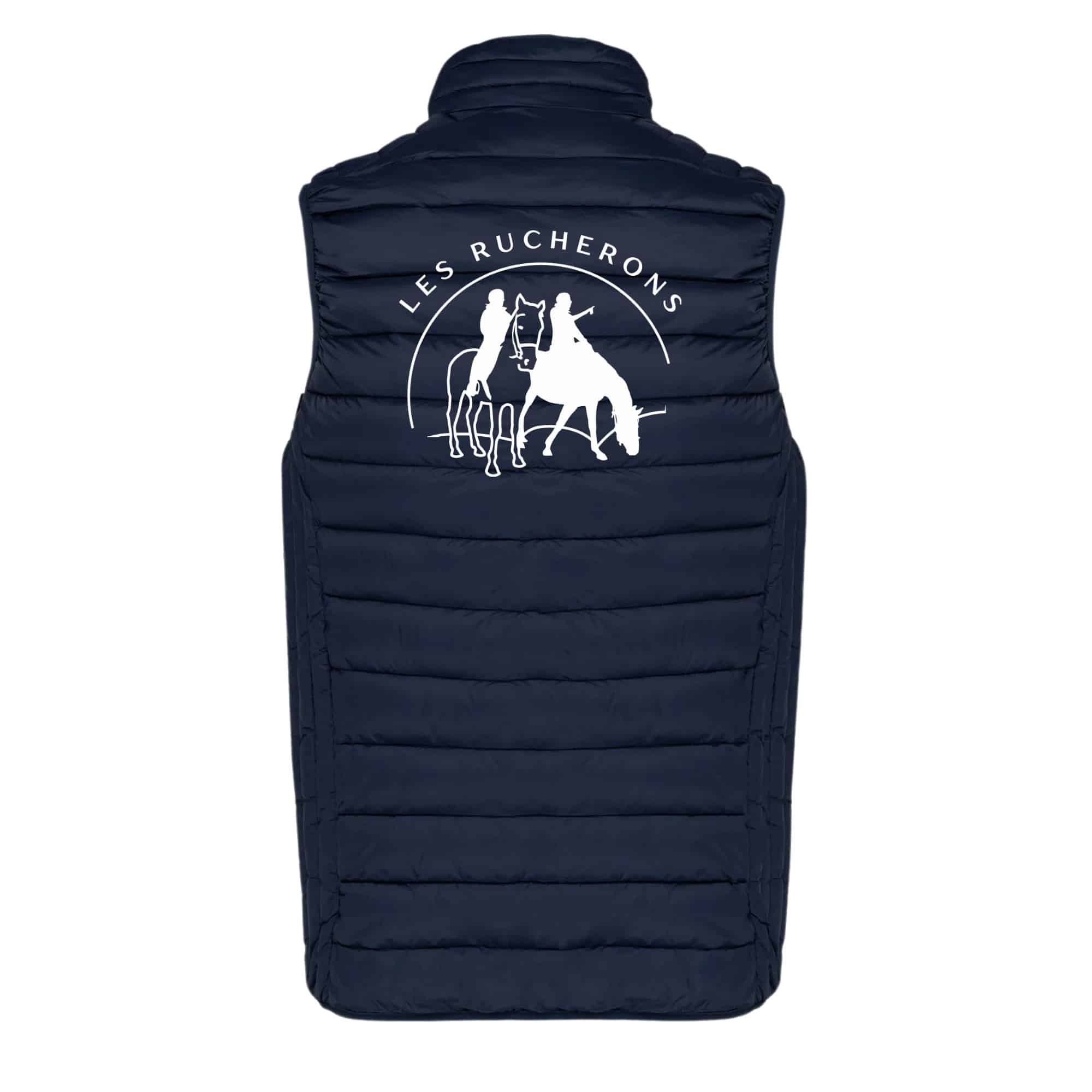 DOUDOUNE SANS MANCHES (homme) - Les Rucherons - Navy - K6113 – Image 3