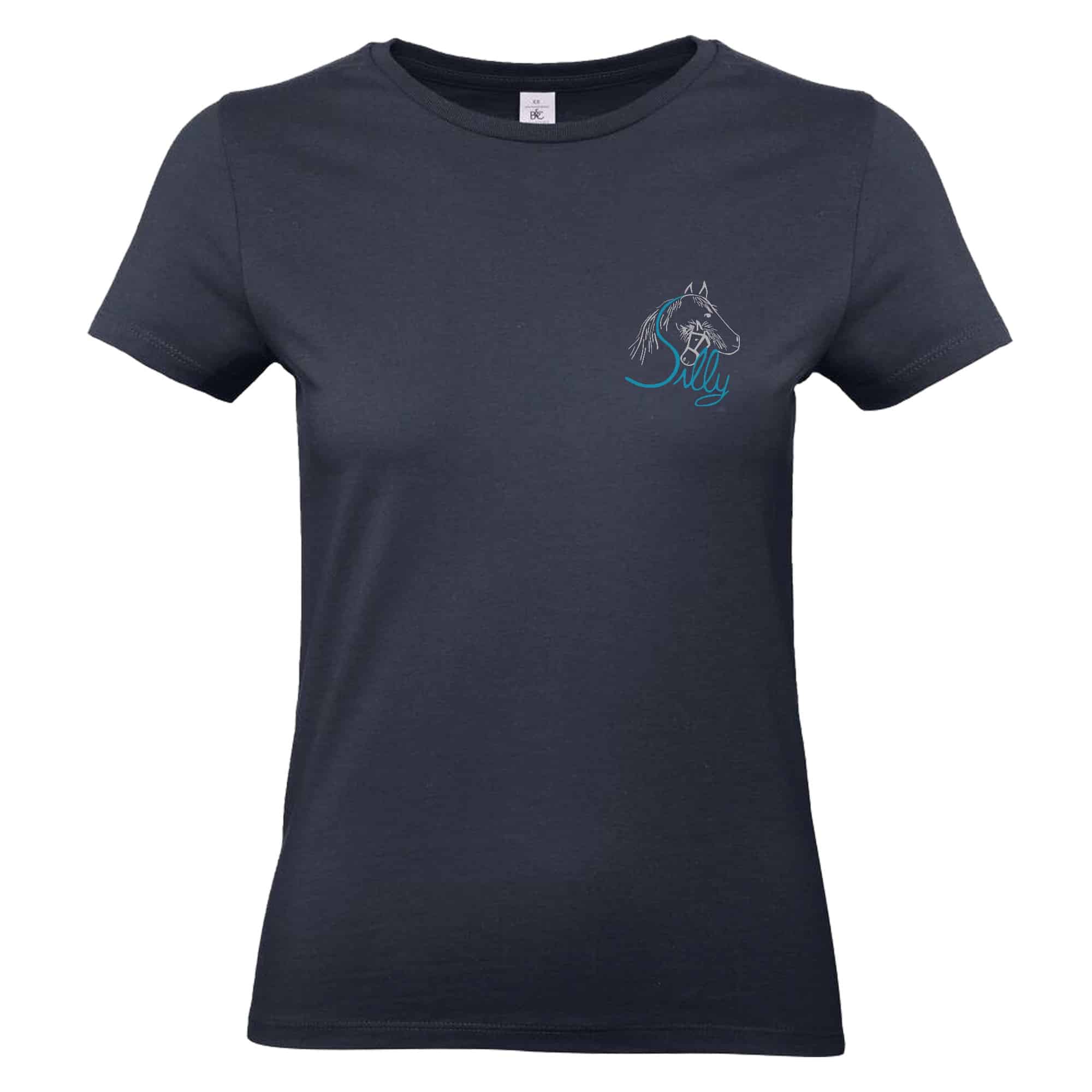 T-SHIRT (femme) - Poney Club de Silly - Navy - BC04T