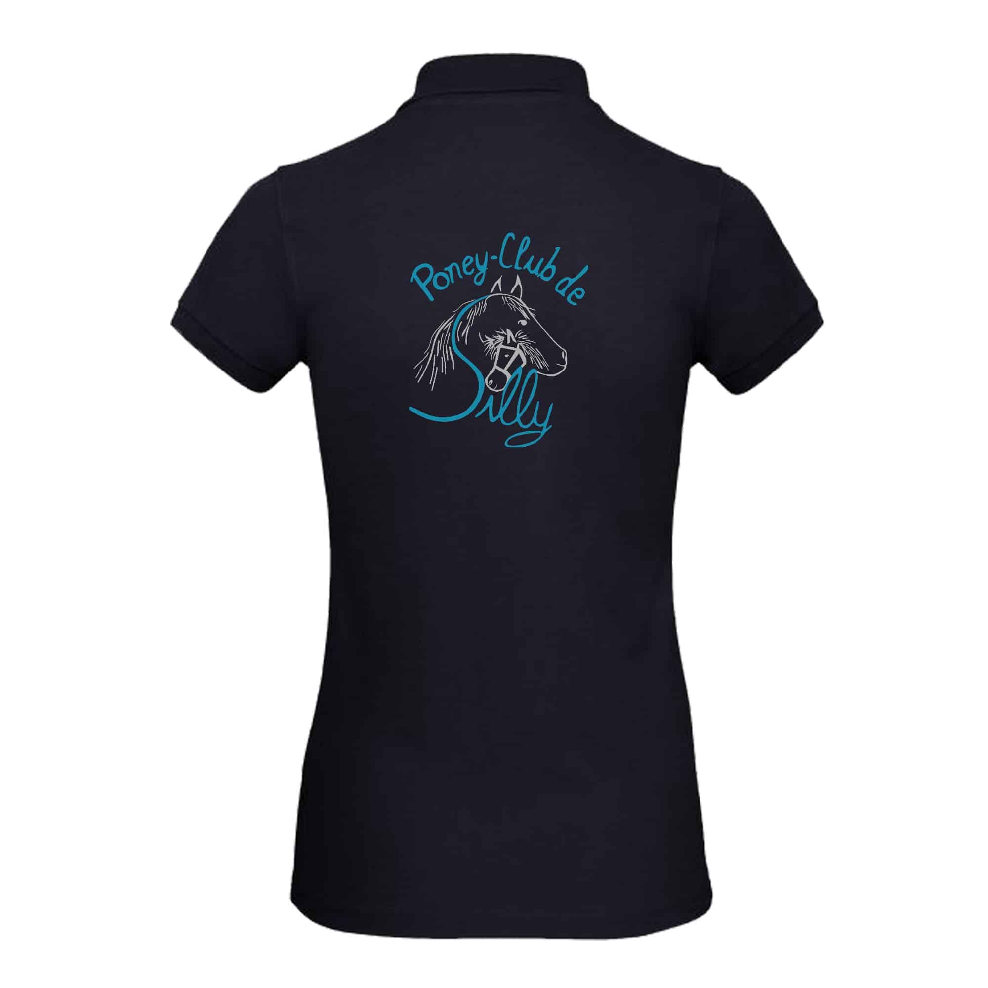 POLO (femme) - Poney Club de Silly - Navy - BCI1F – Image 3