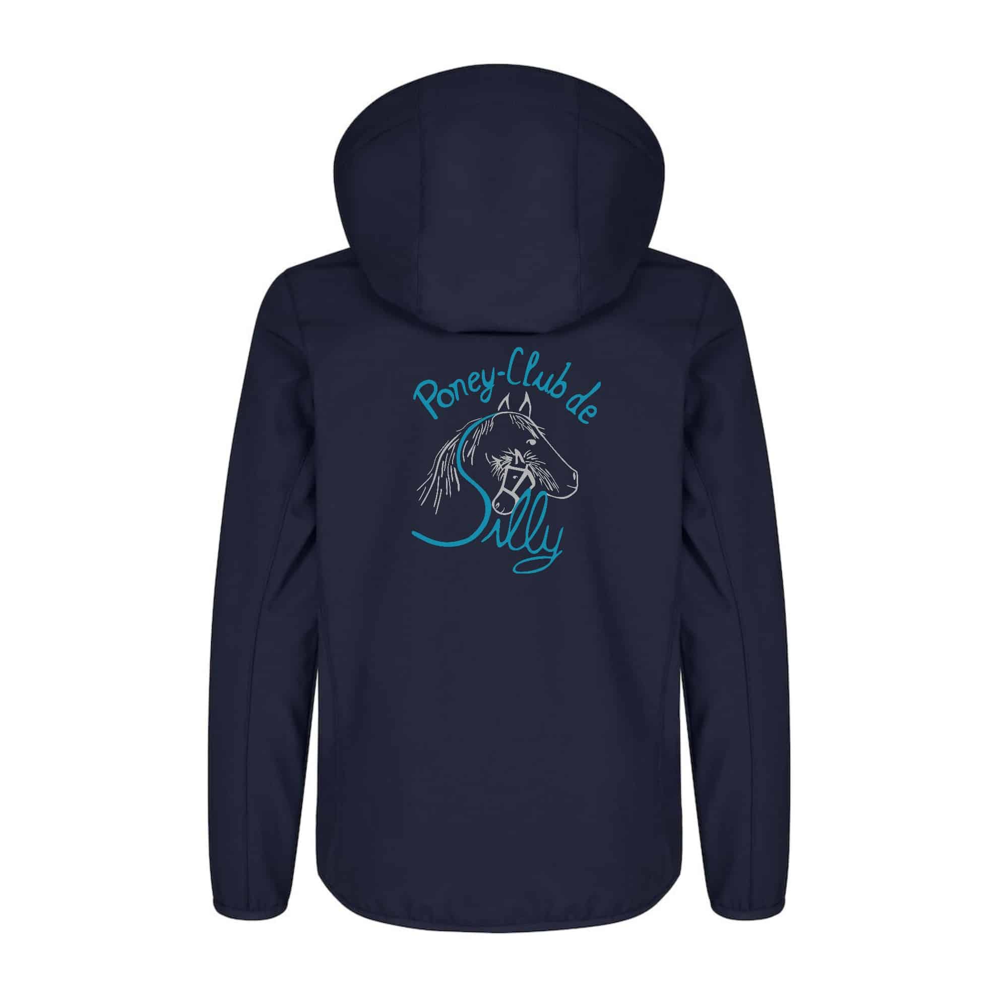 SOFTSHELL ''Classic'' (enfant) - Poney Club de Silly - Navy - 0200909 – Image 3