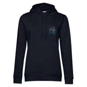 SWEAT A CAPUCHE (femme) – Poney Club de Silly - Navy - BCW34B