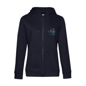 SWEAT ZIPPÉ (femme) - Poney Club de Silly - Navy - BCW03Q