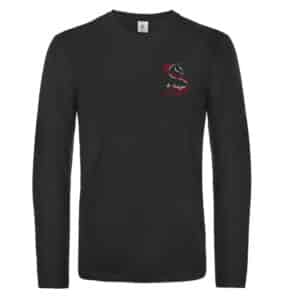 T-SHIRT Longue (homme) - centre equestre de frelinghien – Noir - BC07T