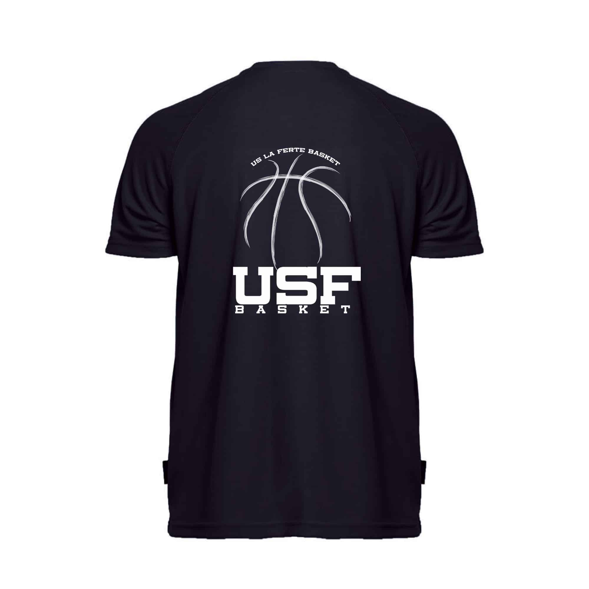 T-Shirt respirant (homme) - USF BASKET - Navy - PK140 – Image 4