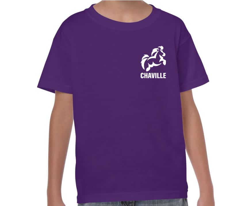 T-SHIRT (enfant) - Poney Club Centre équestre de Chaville - Violet - GN181