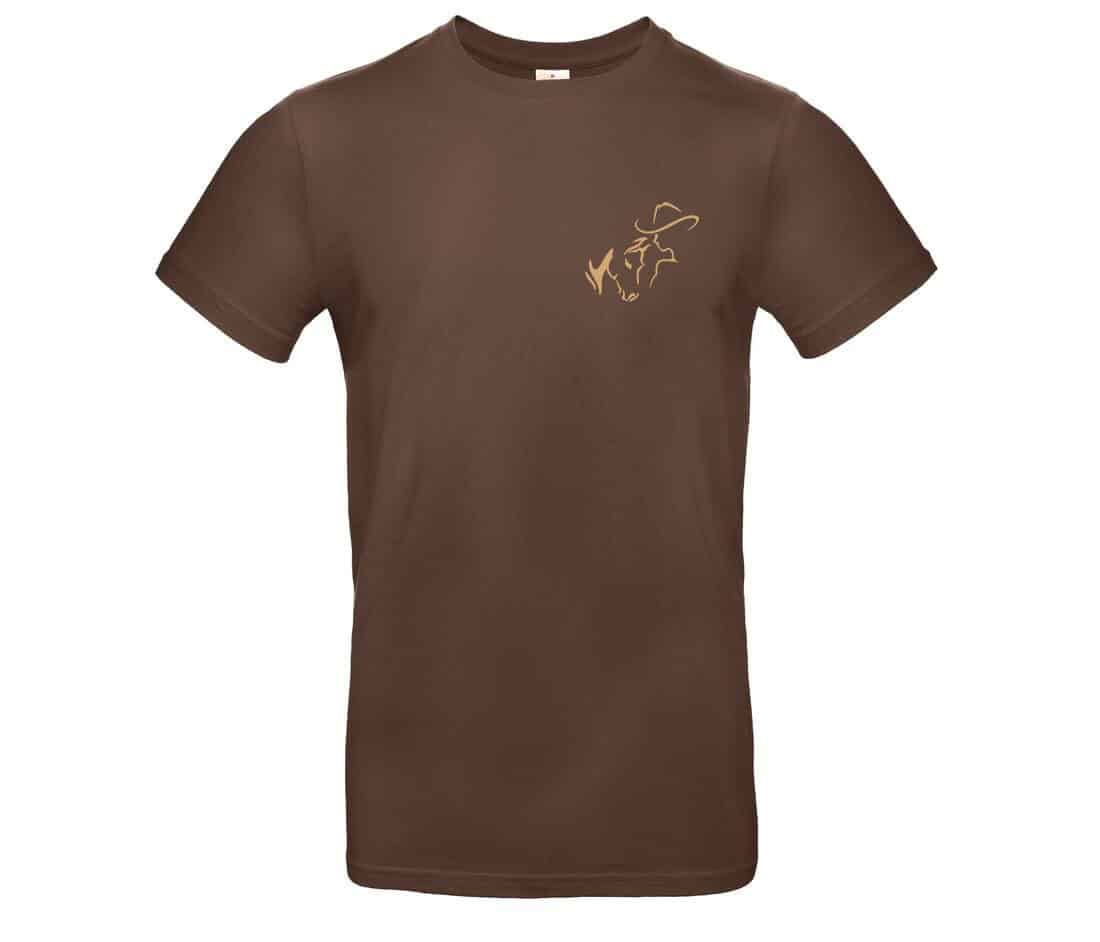 T-SHIRT (homme) - Marine Western Équitation - Marron - BC03T