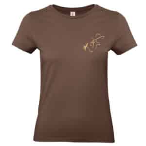 T-SHIRT (femme) - Marine Western Équitation - Marron - BC04T